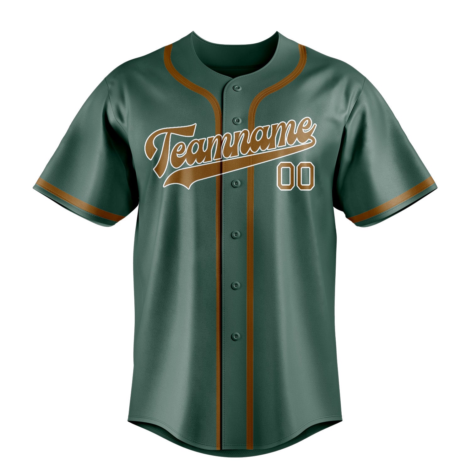 Custom Blue Green Khaki Baseball Jersey