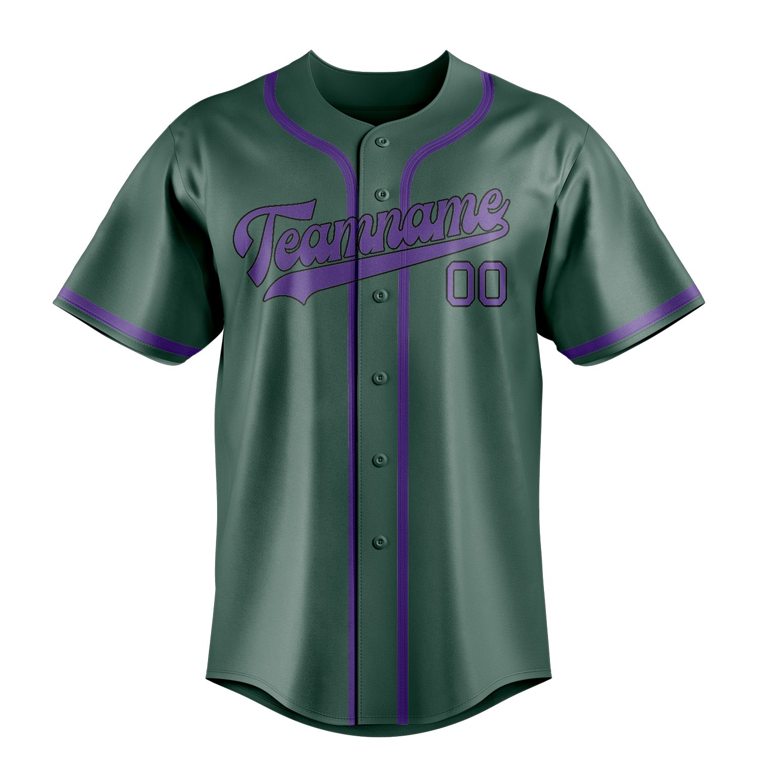 Custom Blue Green Light Purple Baseball Jersey