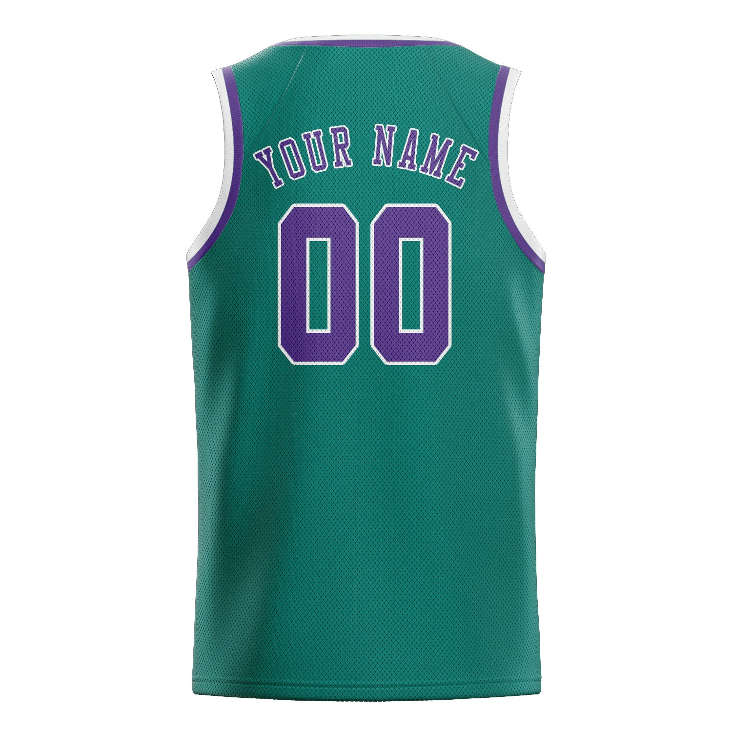 Custom Blue Green Light Purple Basketball Jersey
