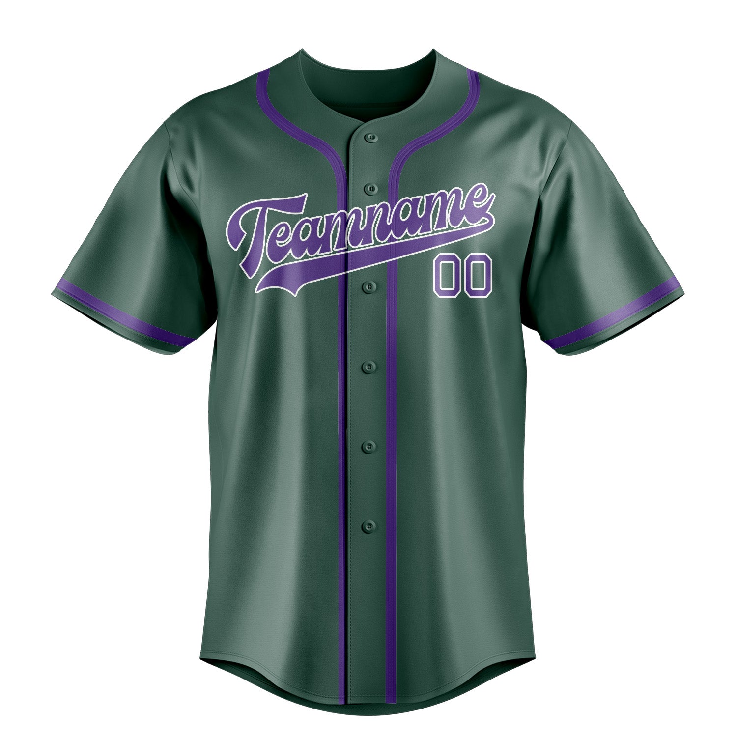 Custom Blue Green Light Purple Baseball Jersey