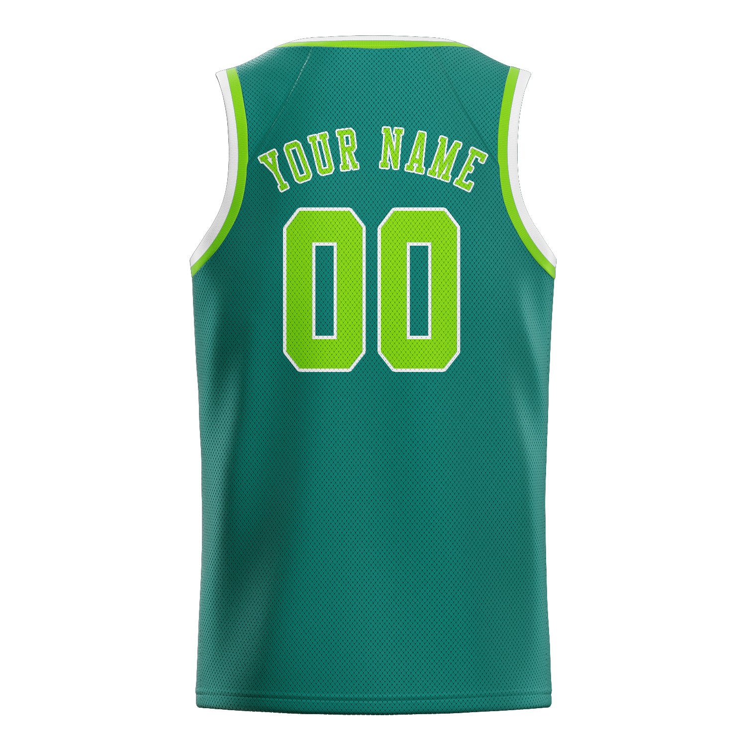 Custom Blue Green Emerald Green Basketball Jersey