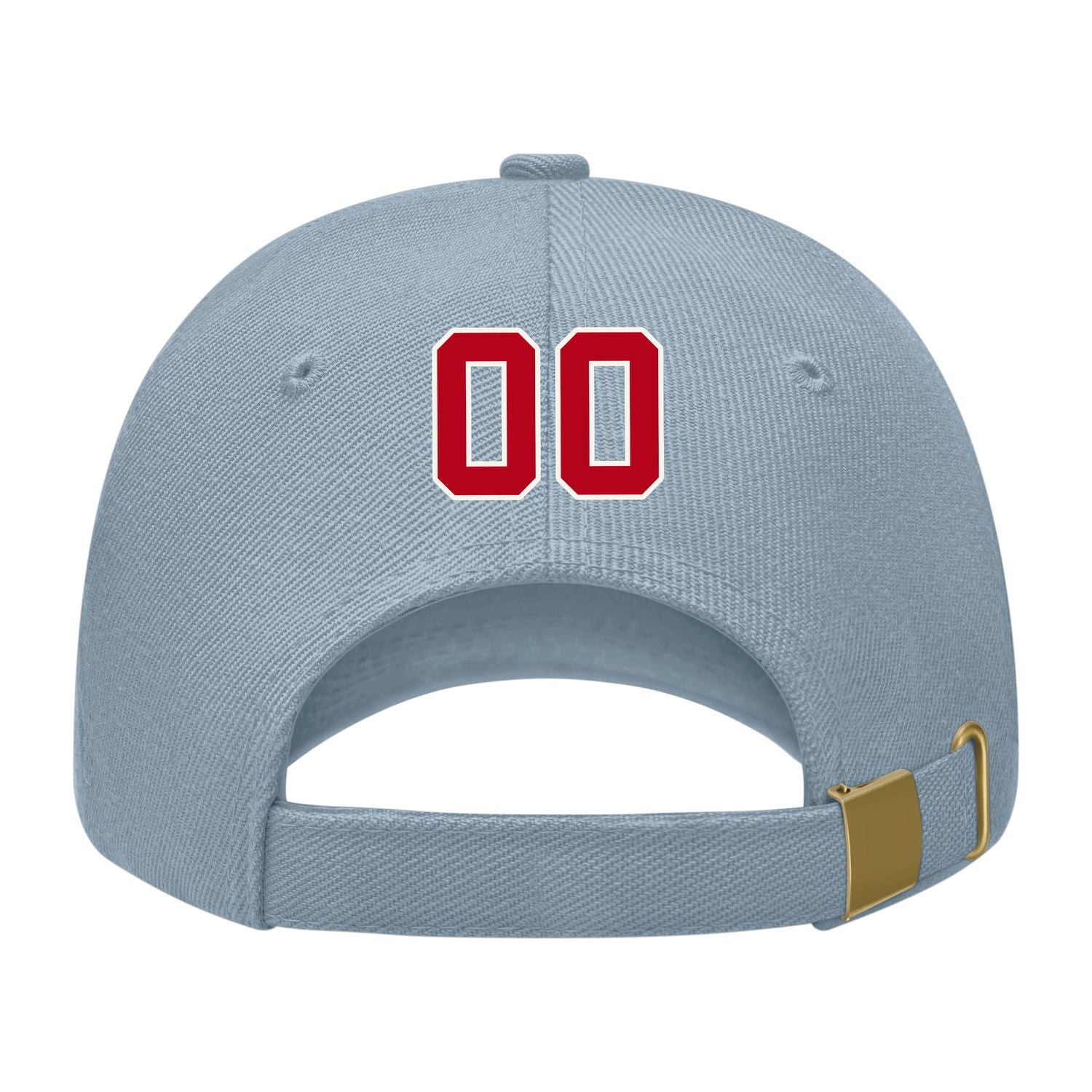 Custom Slate Gray Crimson Red Hat 27B21814