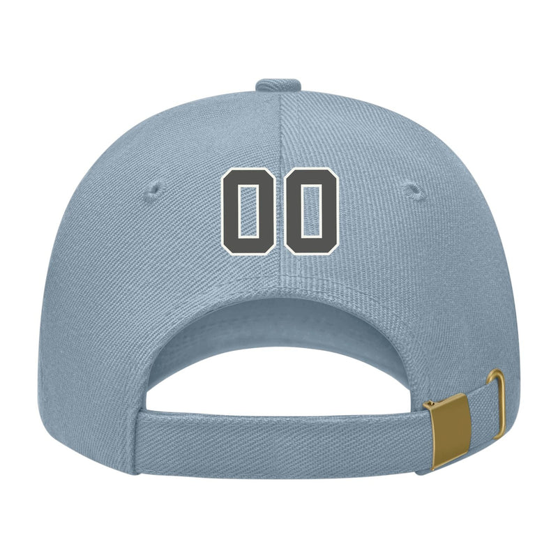 Custom Slate Gray Orange Hat 27B21820