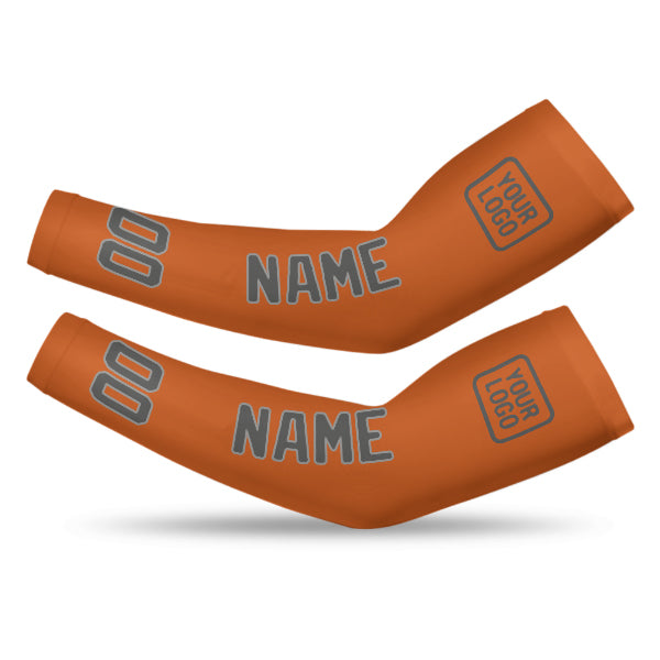 Custom Orange Dark Grey Arm Sleeve