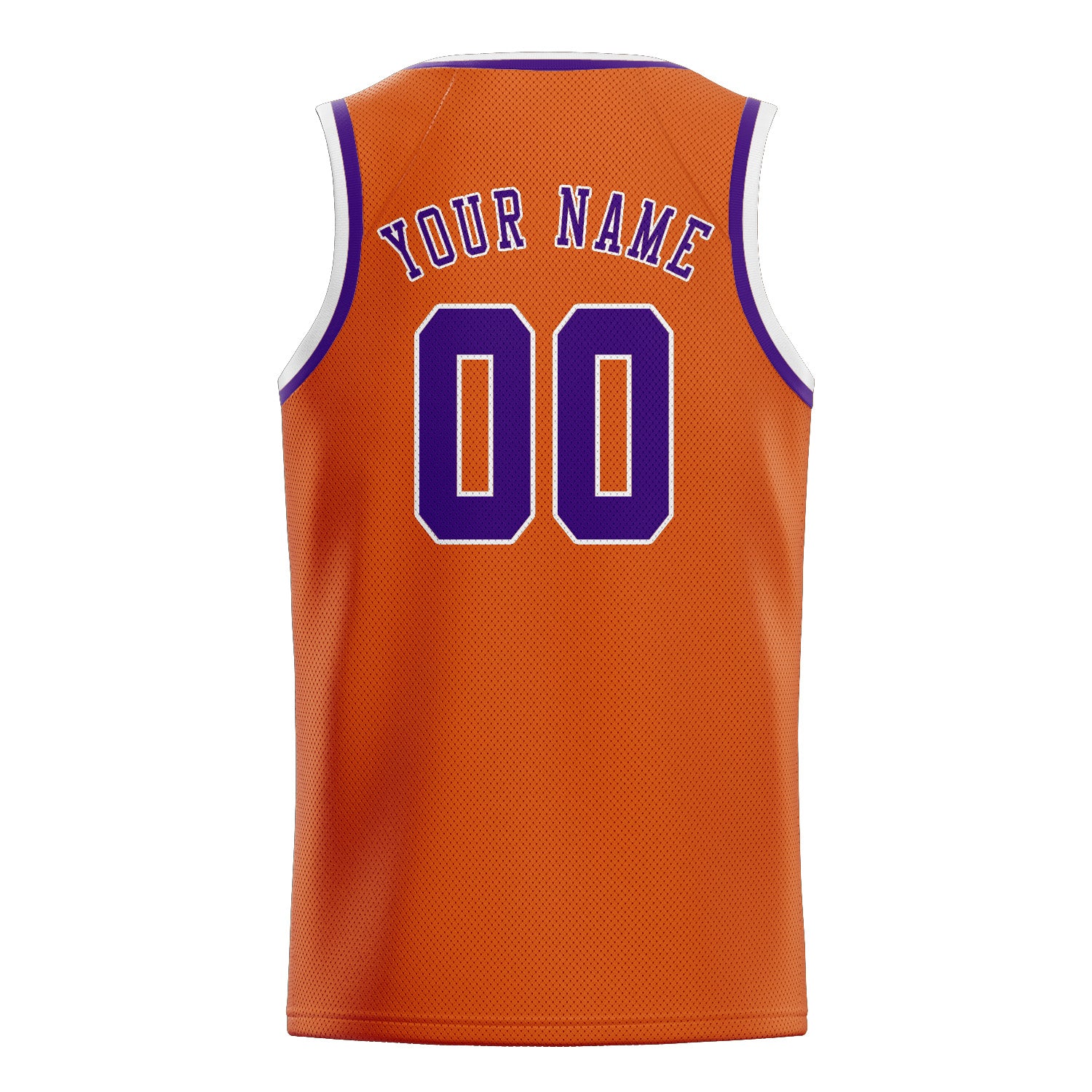 Custom Orange Purple Basketball Jersey