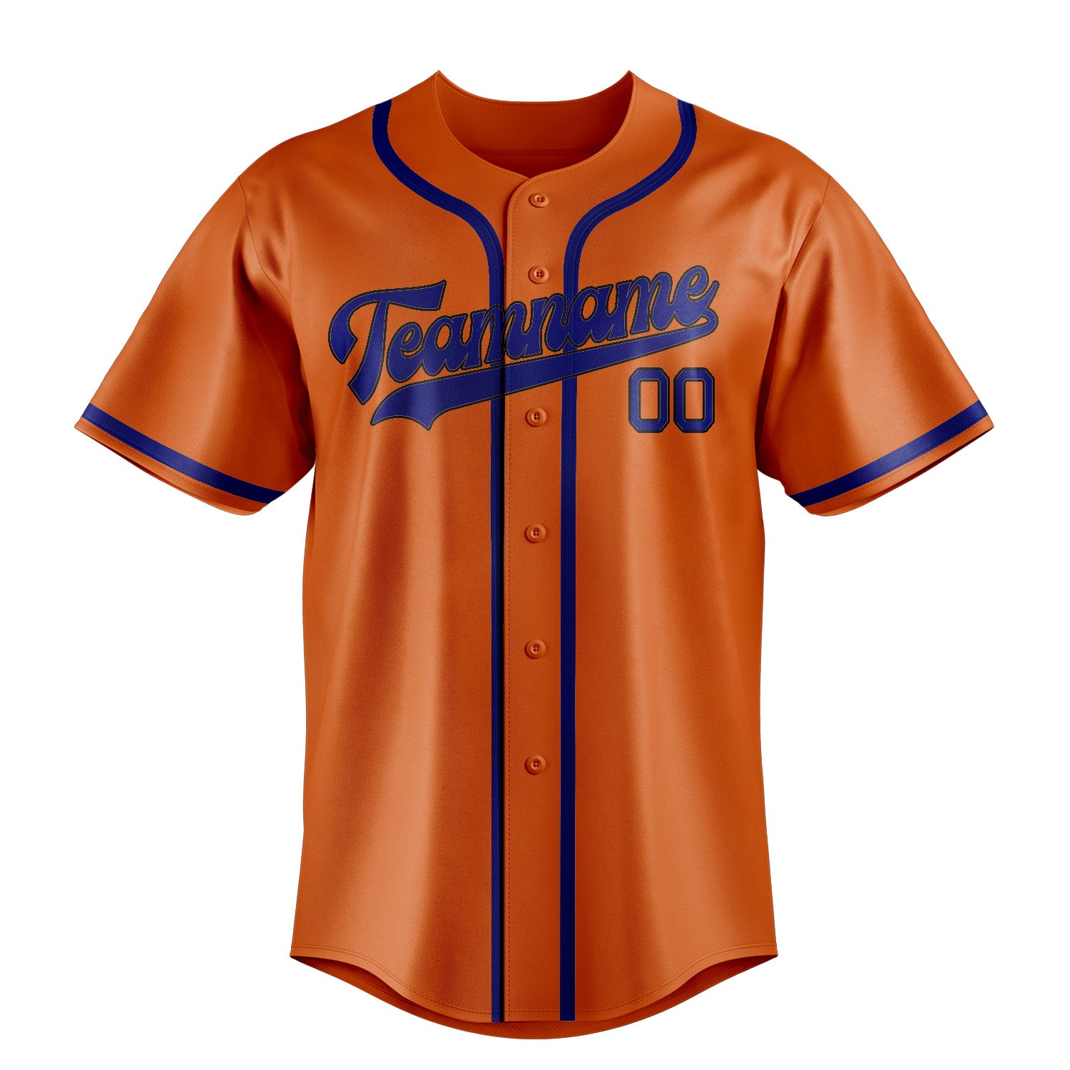 Custom Orange Sky Blue Baseball Jersey
