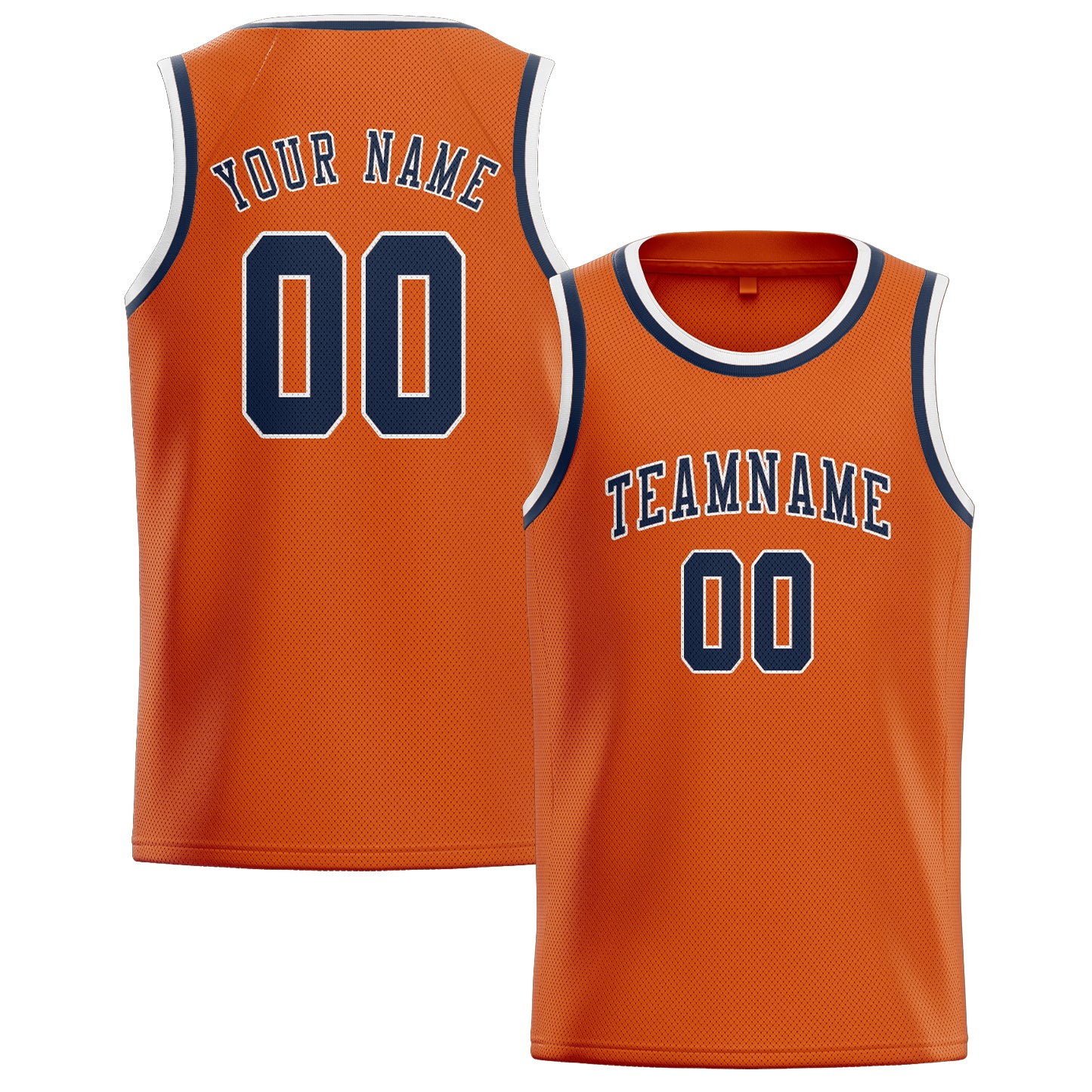 Custom Orange Blue Basketball Jersey