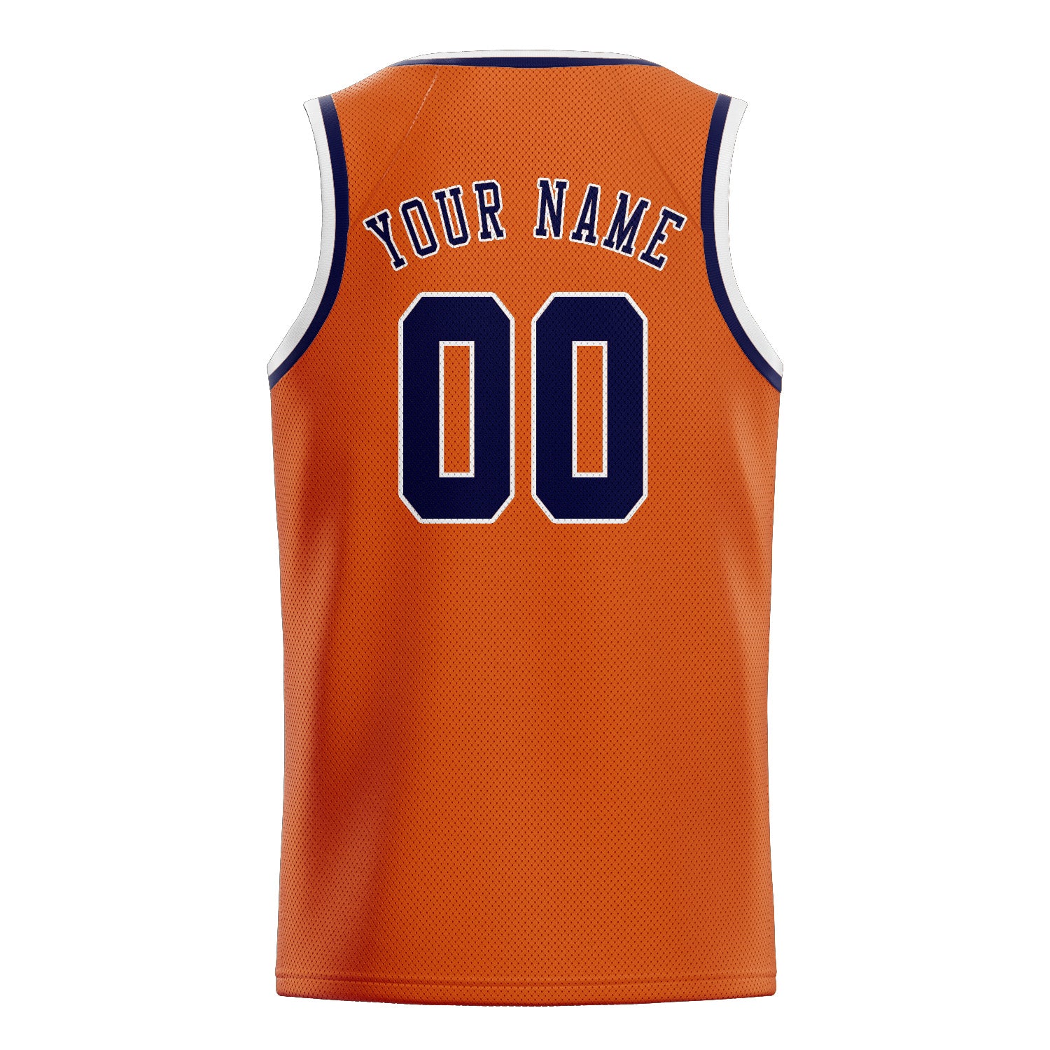 Custom Orange Navy Basketball Jersey