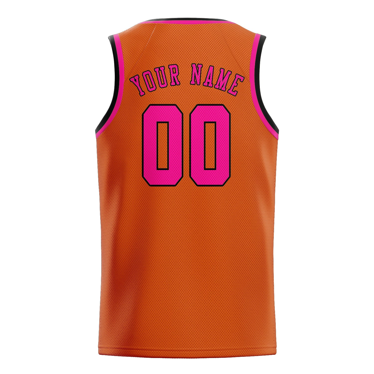 Custom Orange Pink Basketball Jersey