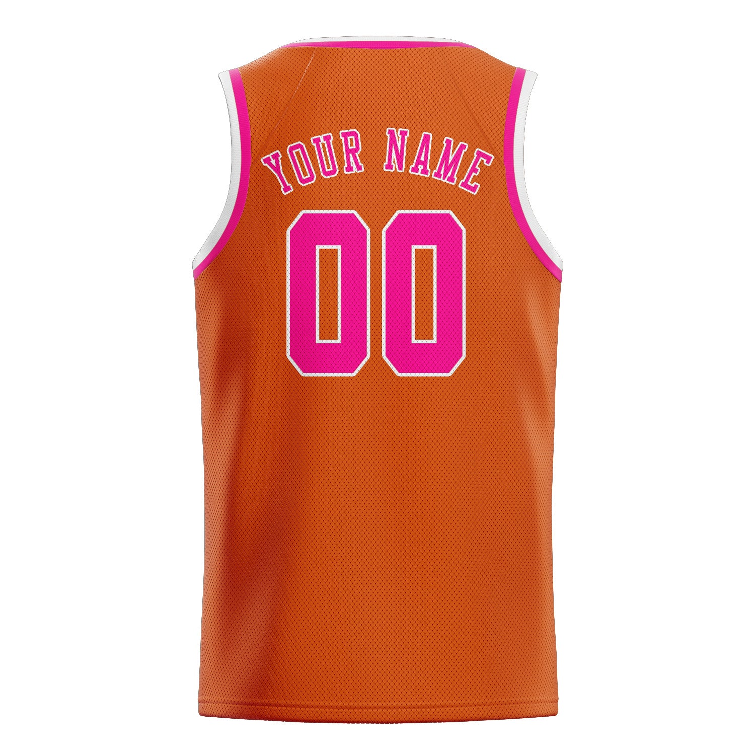 Custom Orange Pink Basketball Jersey