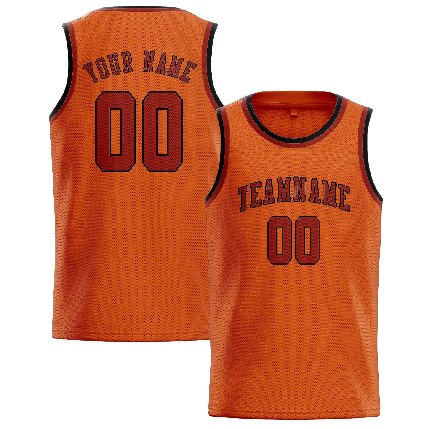 Custom Orange Coral Red Basketball Jersey