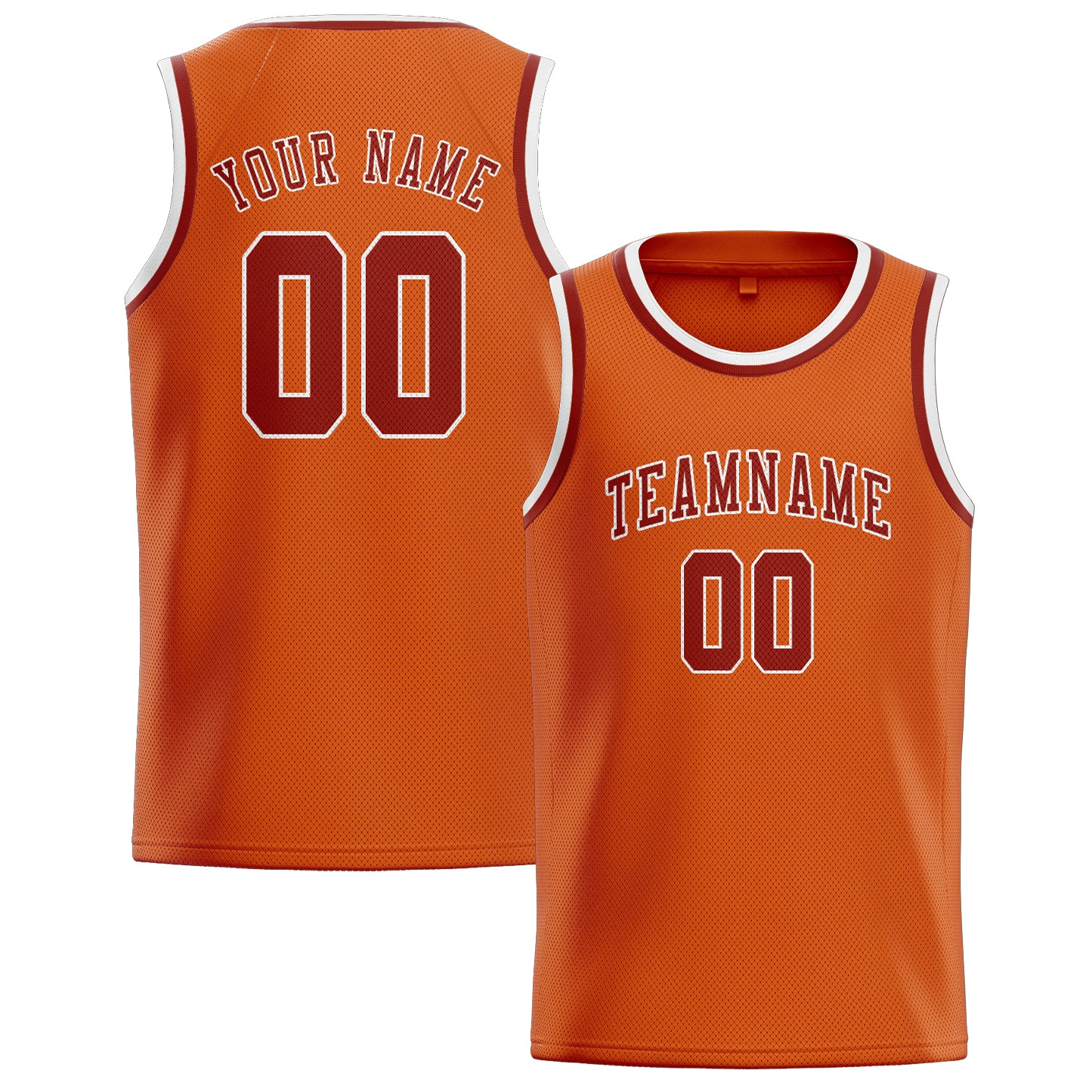 Custom Orange Coral Red Basketball Jersey
