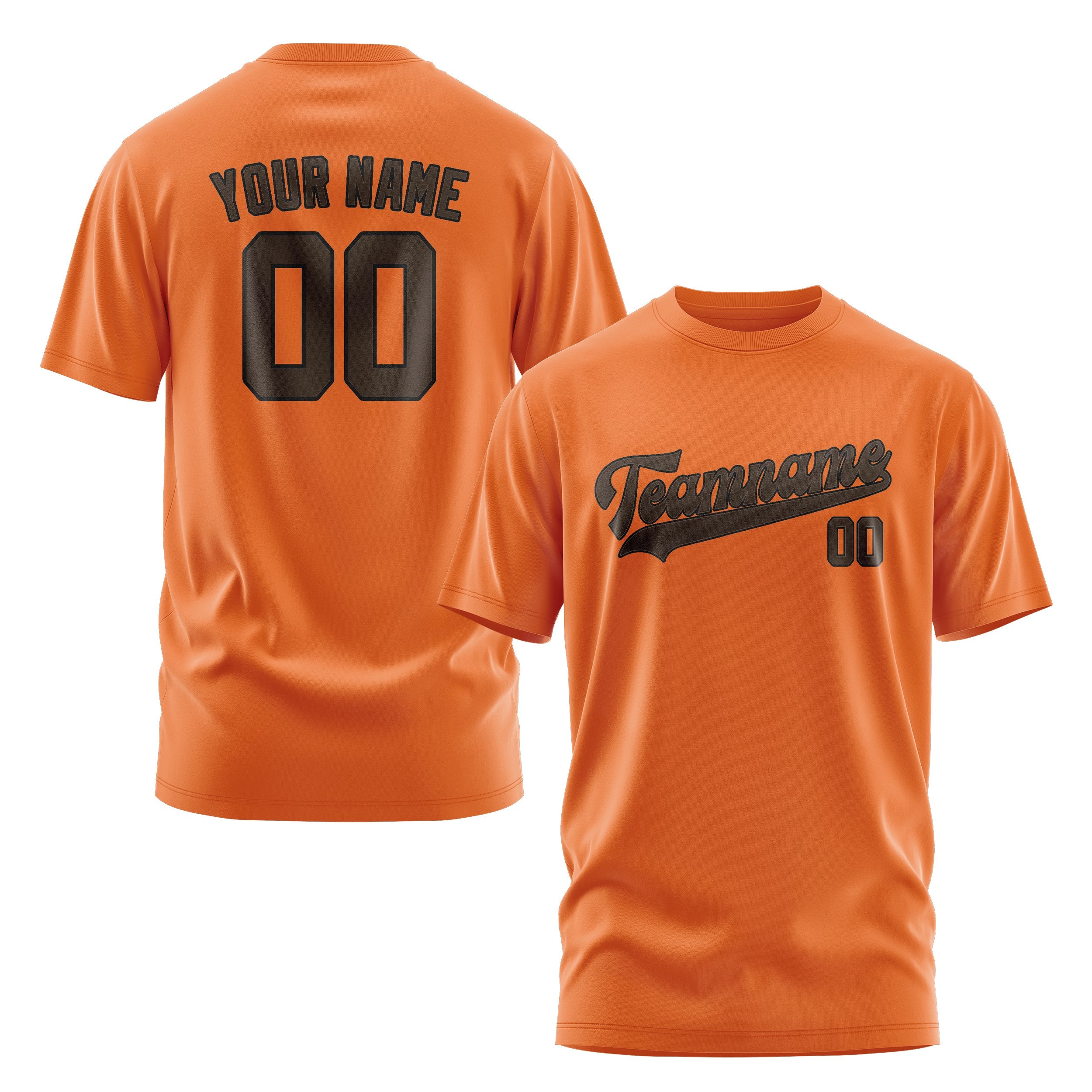 Custom Orange Brown T-Shirt