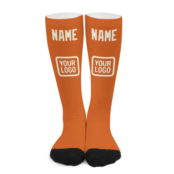 Custom Orange Cream Knee-High Sock