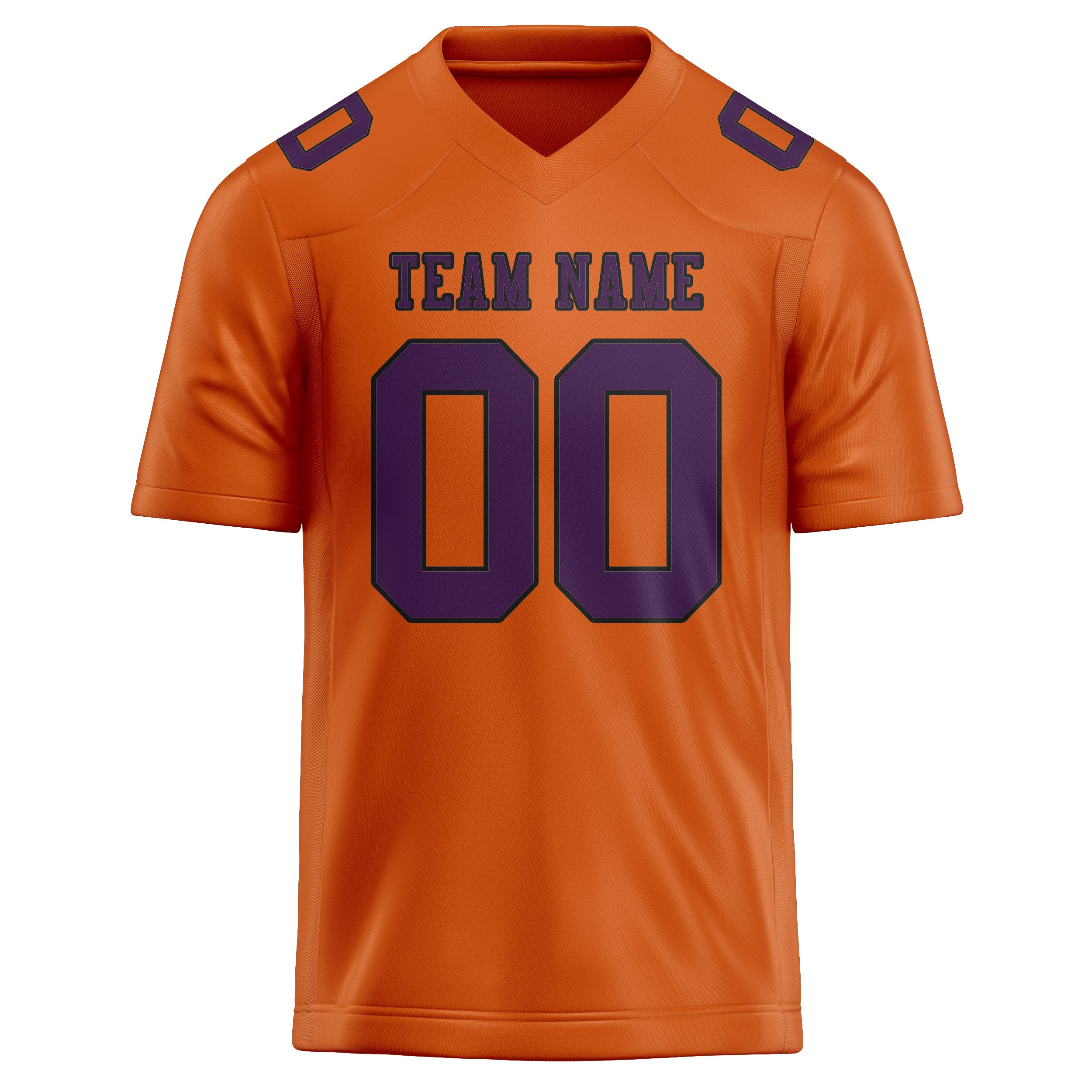 Custom Orange Purple Football Jersey