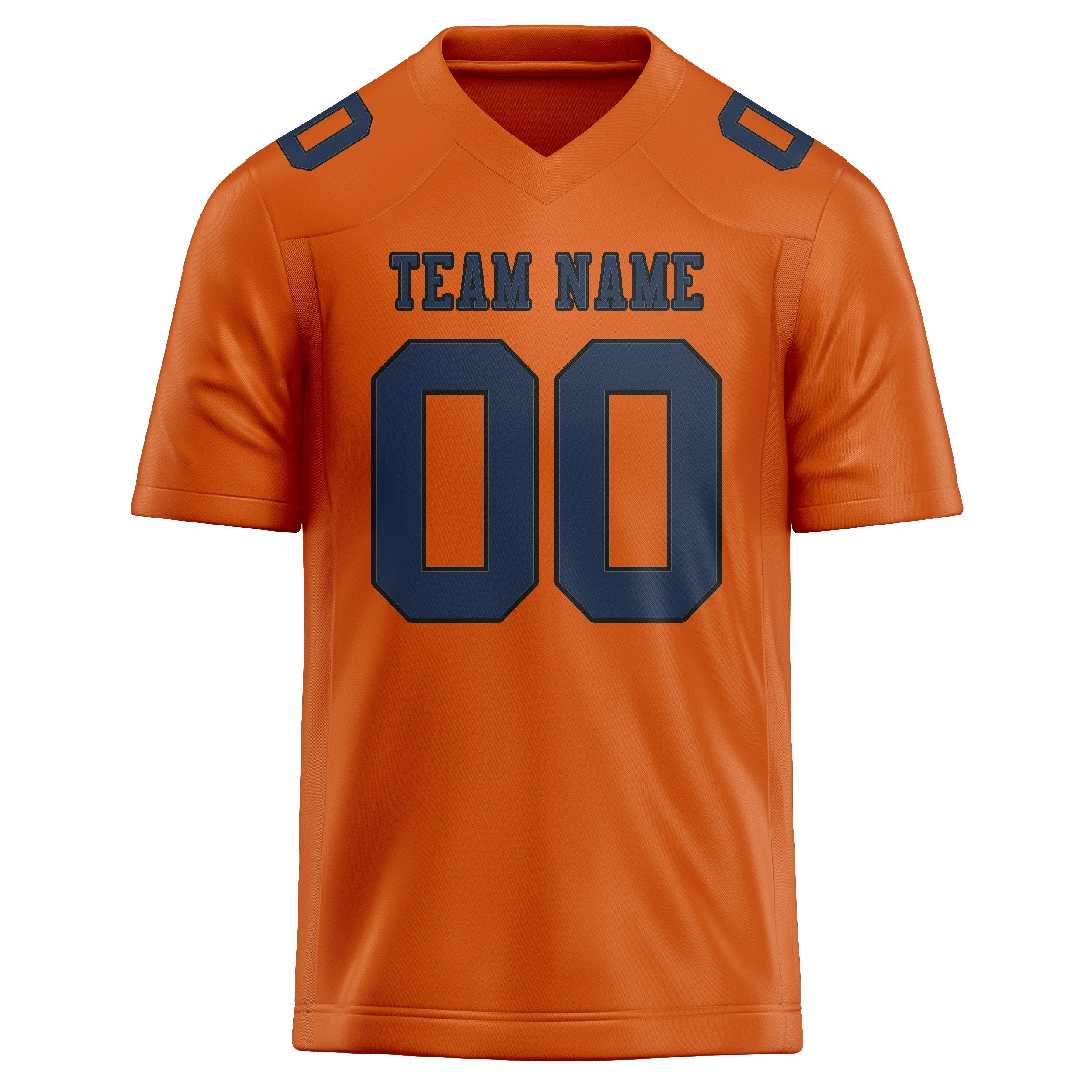 Custom Orange Blue Football Jersey