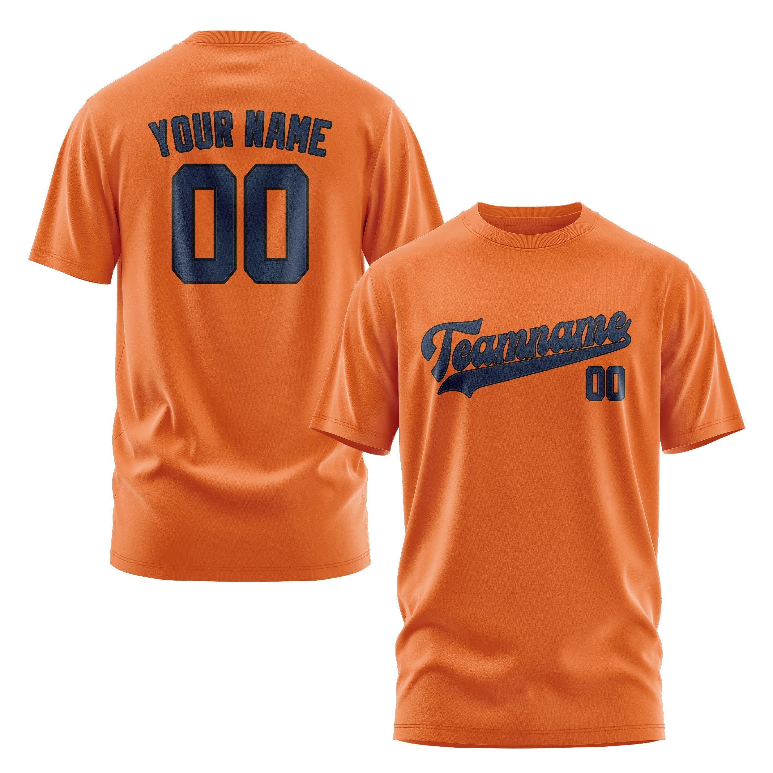 Custom Orange Blue T-Shirt