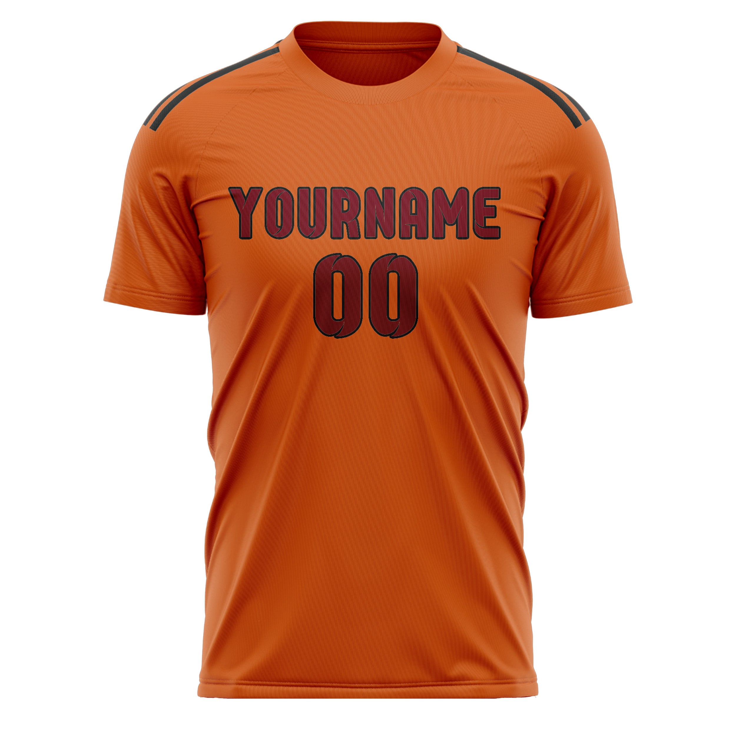 Custom Orange Crimson Red Soccer Jersey