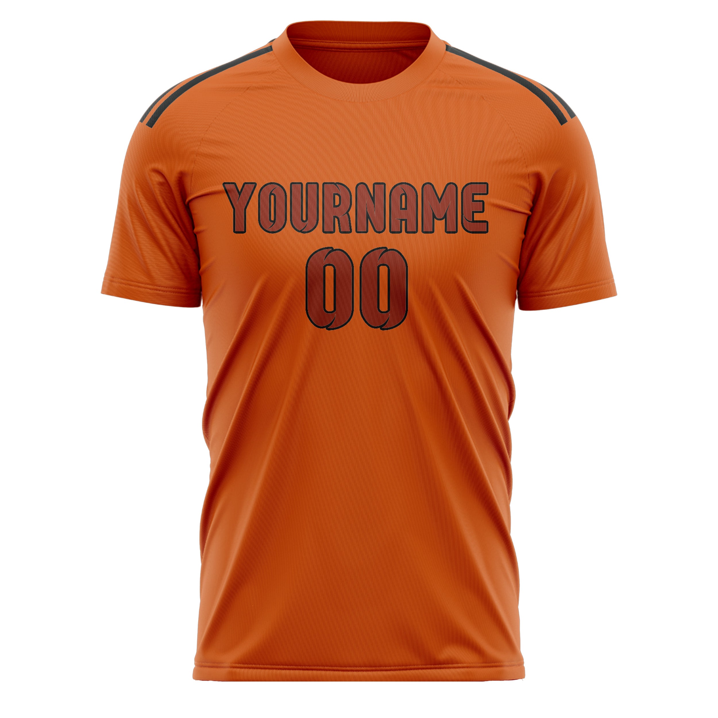 Custom Orange Coral Red Soccer Jersey