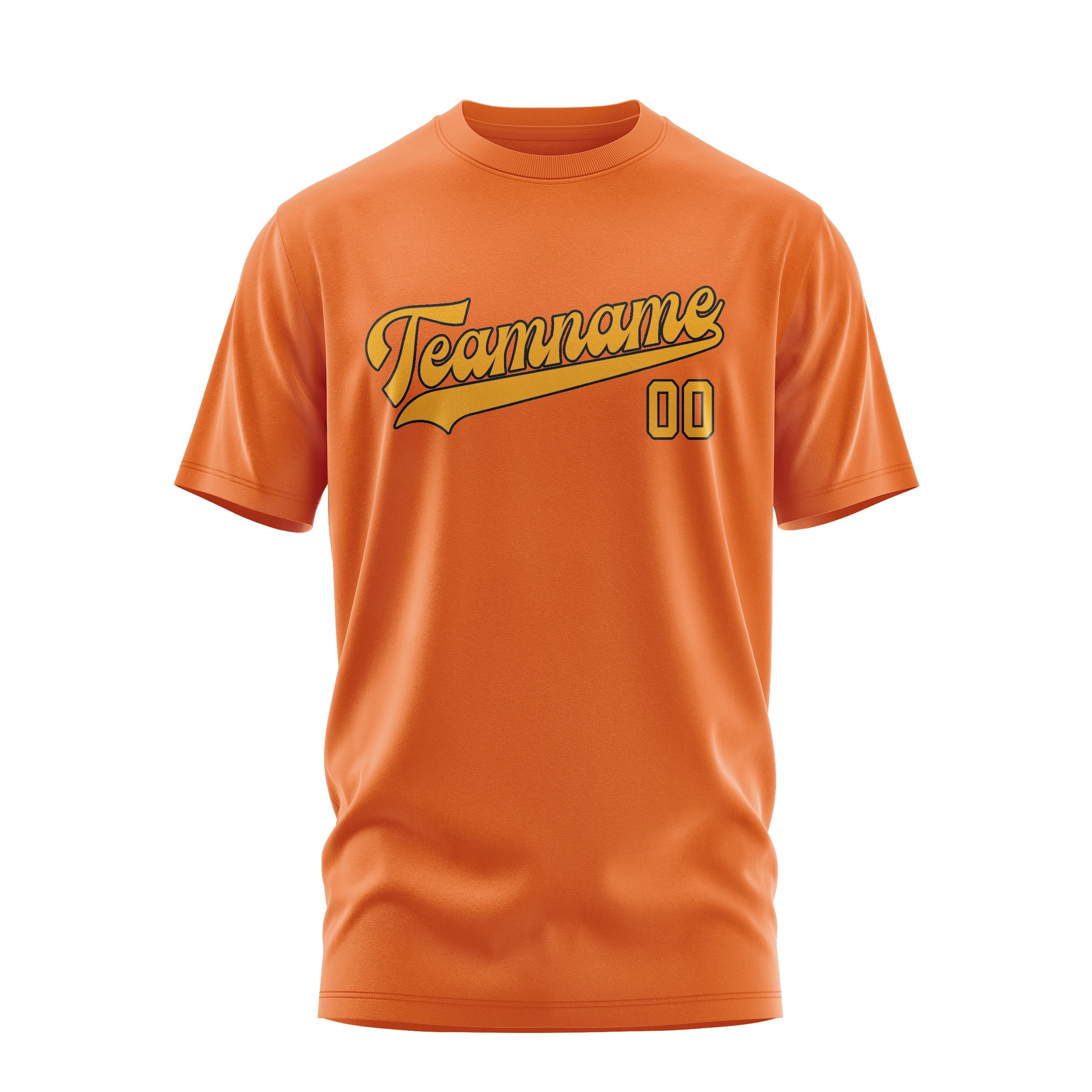 Custom Orange Yellow T-Shirt
