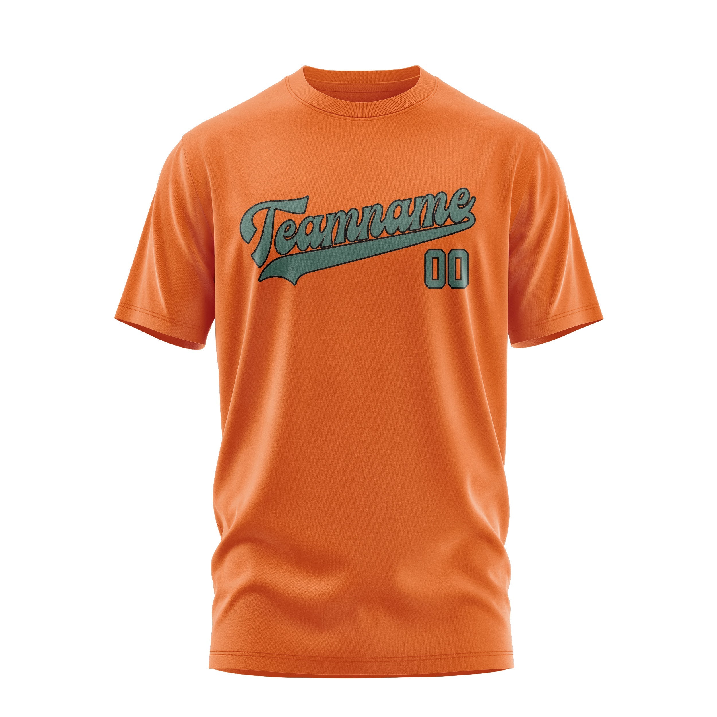 Custom Orange Blue Green T-Shirt