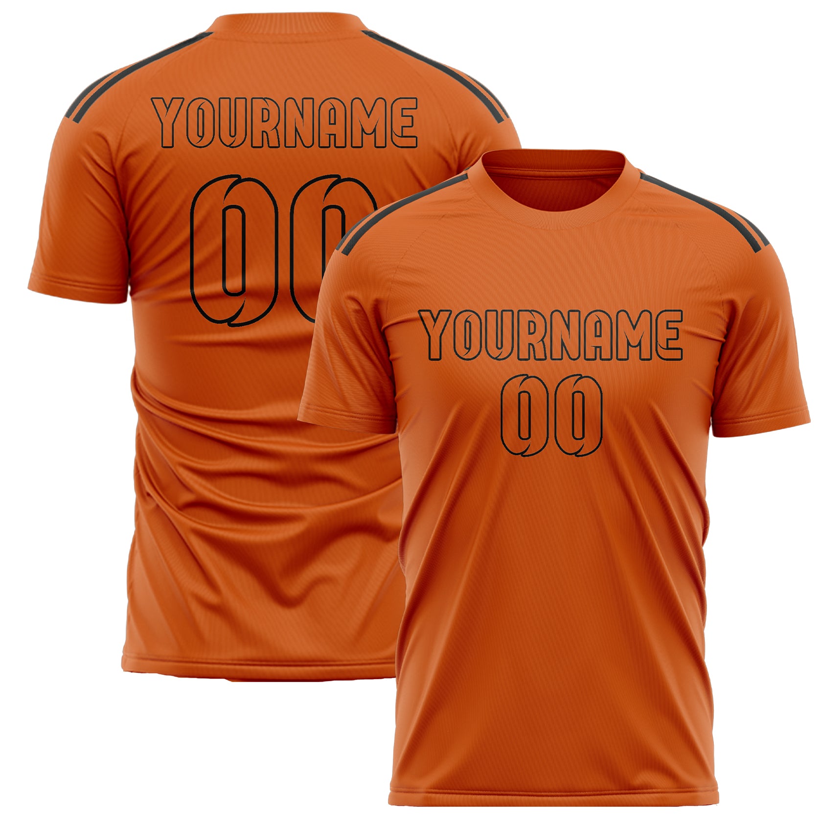 Custom Orange Orange Soccer Jersey
