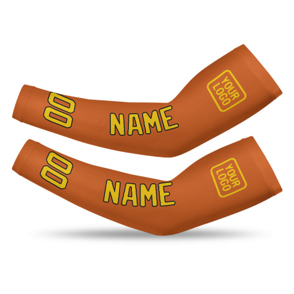 Custom Orange Gold Arm Sleeve