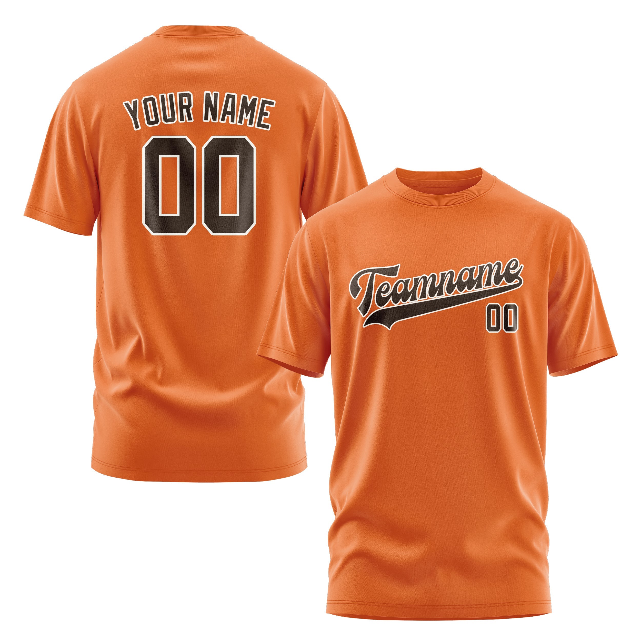 Custom Orange Brown T-Shirt