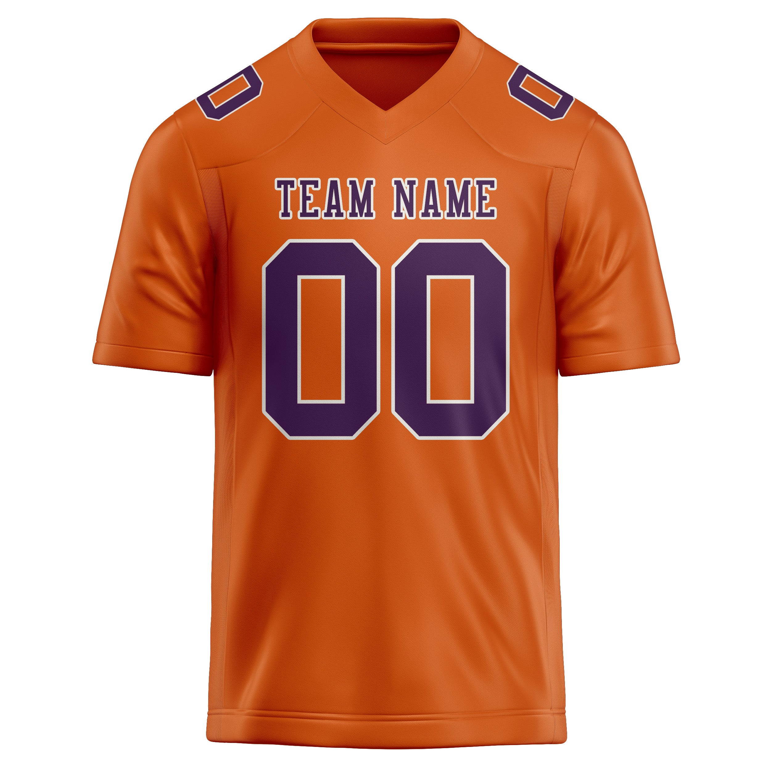 Custom Orange Purple Football Jersey
