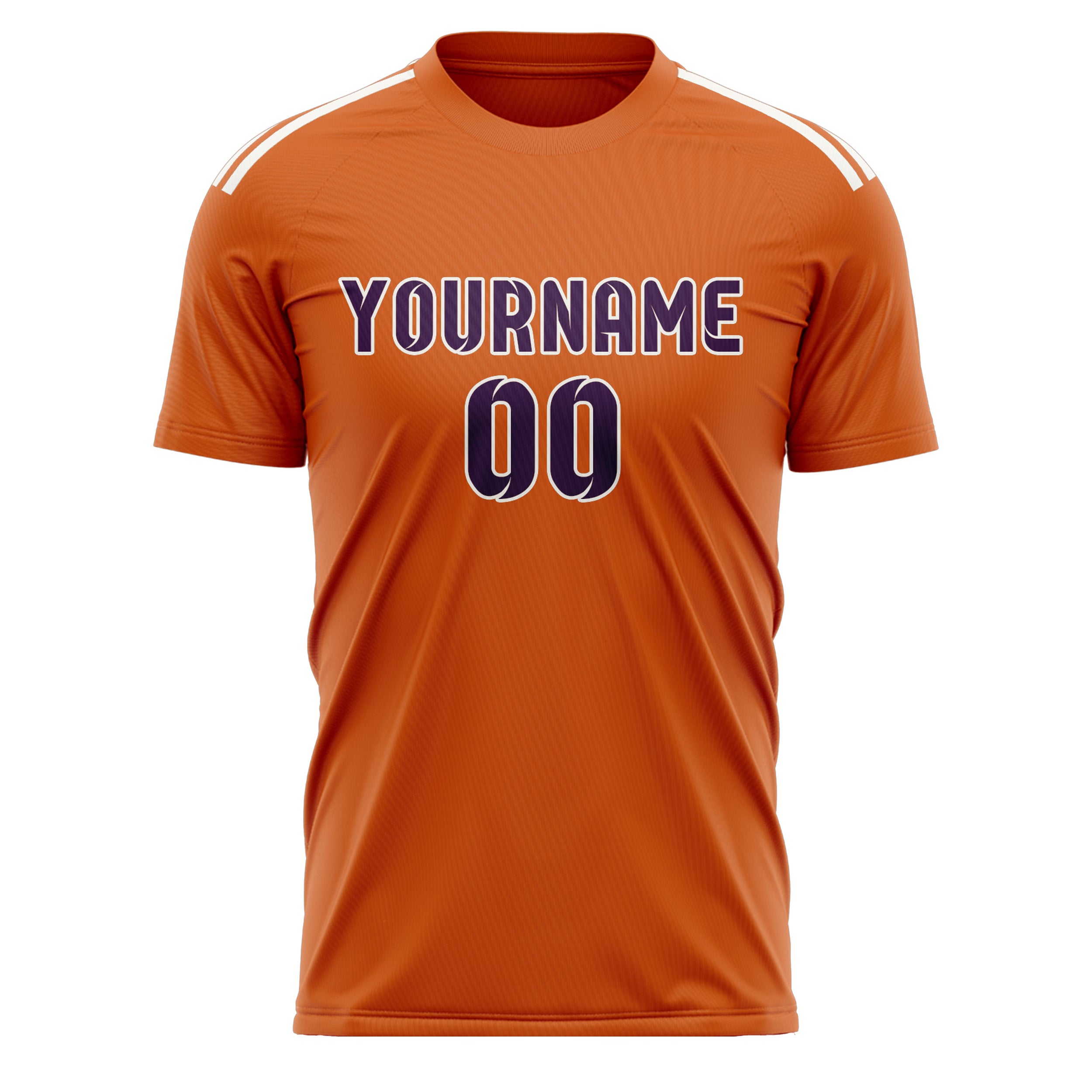 Custom Orange Purple Soccer Jersey