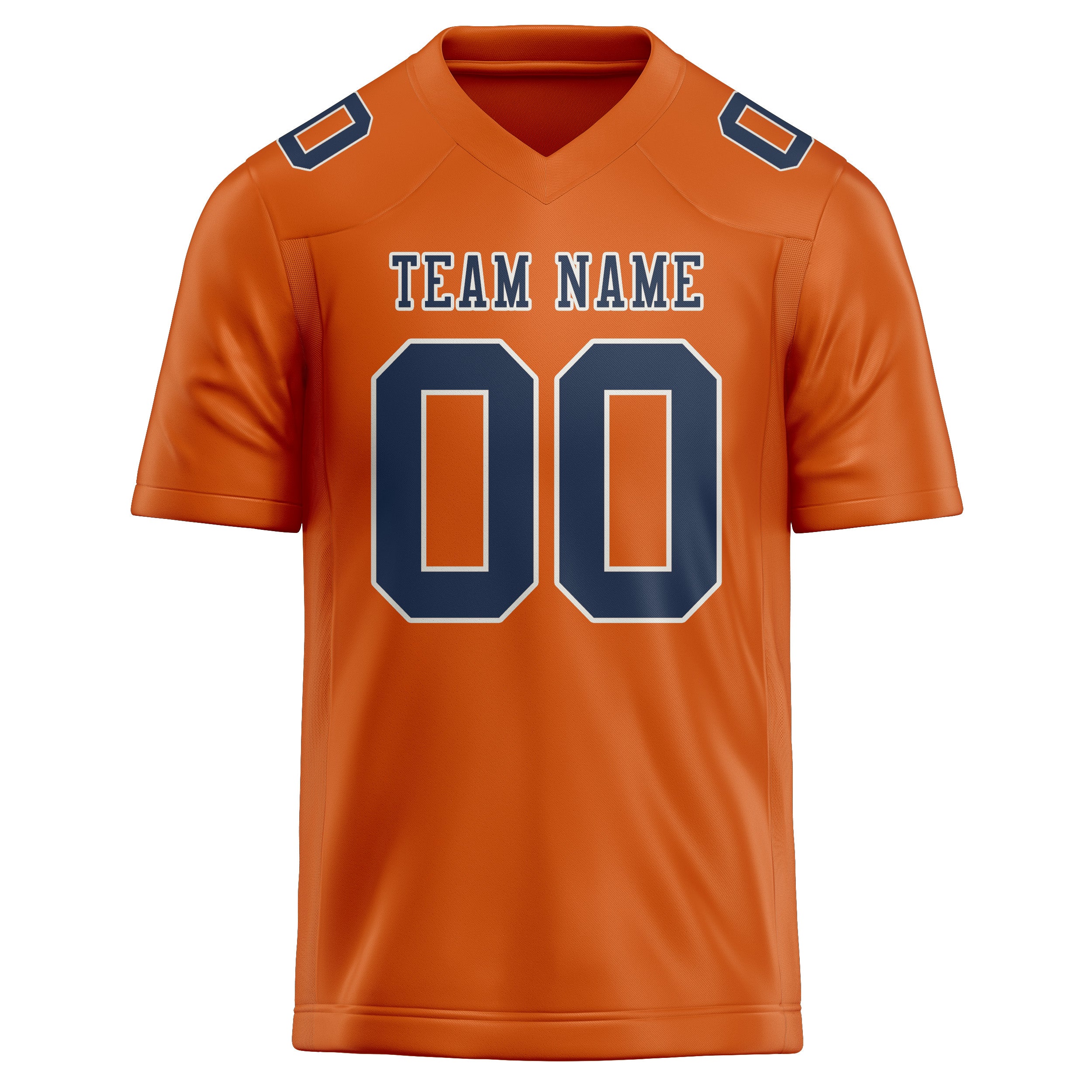 Custom Orange Blue Football Jersey