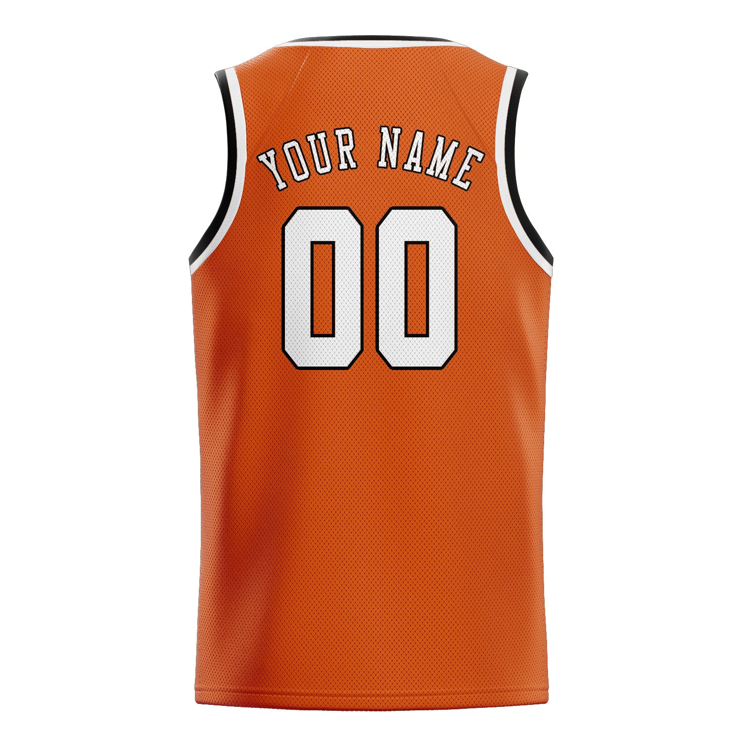 Custom Orange White Basketball Jersey