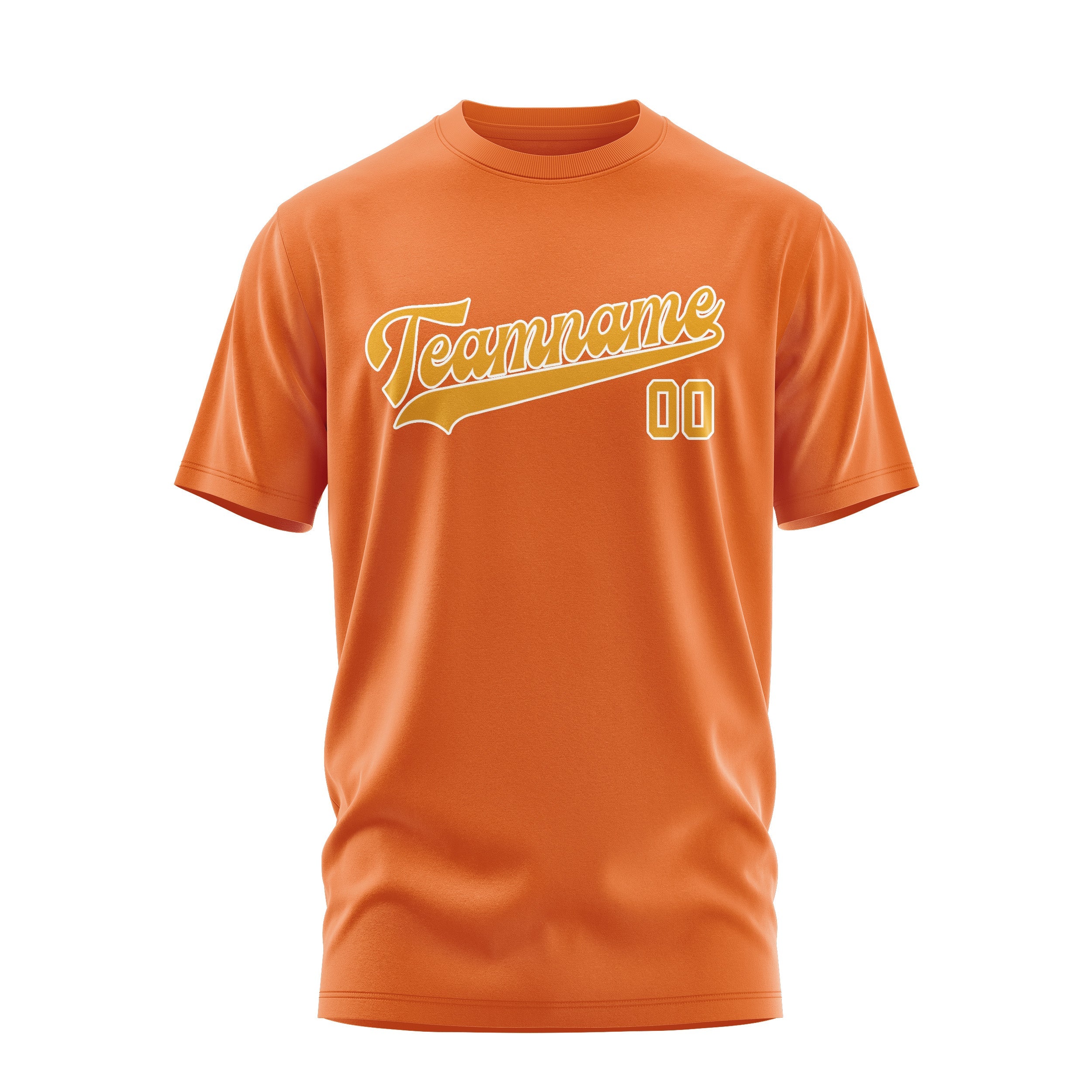 Custom Orange Yellow T-Shirt