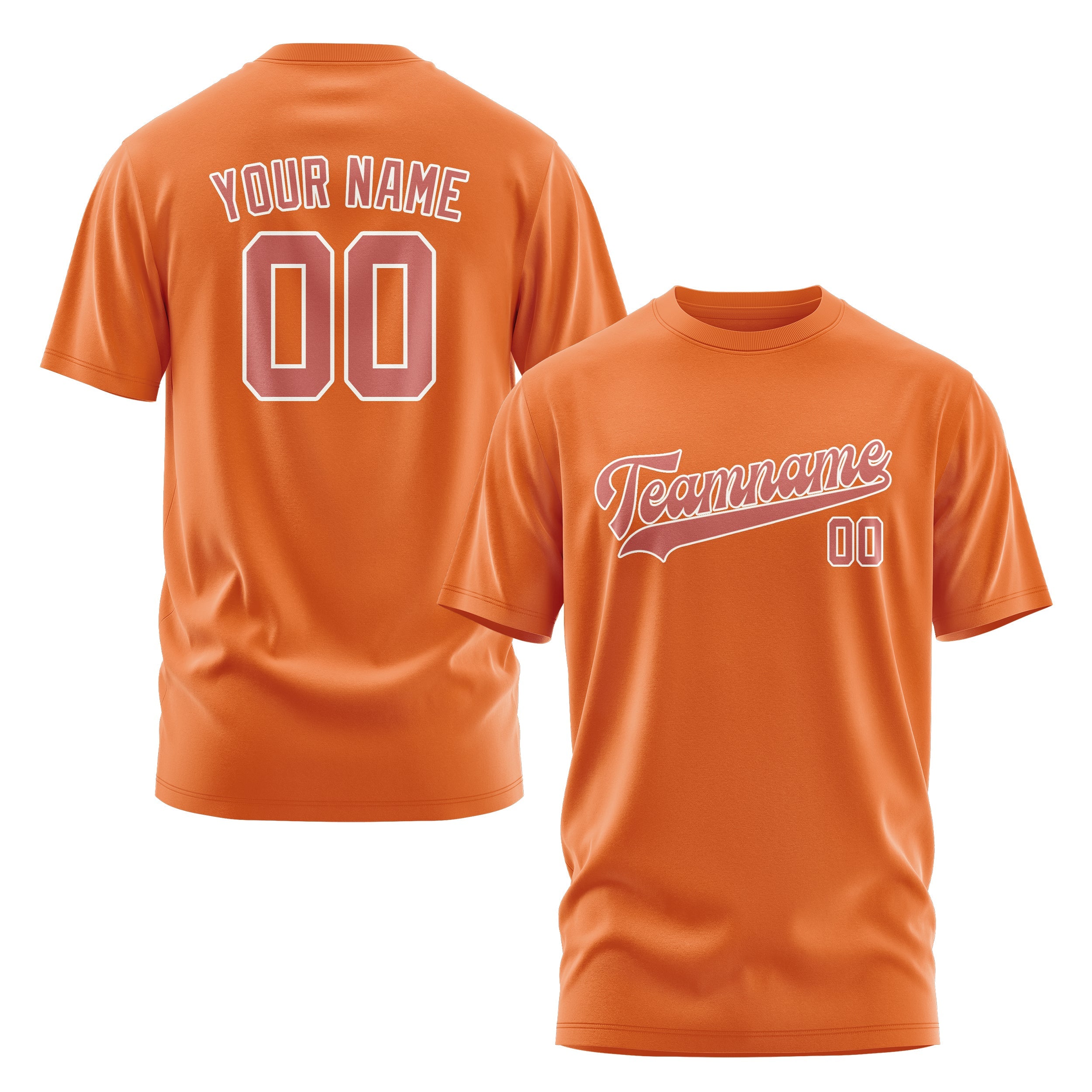 Custom Orange Copper Rose T-Shirt