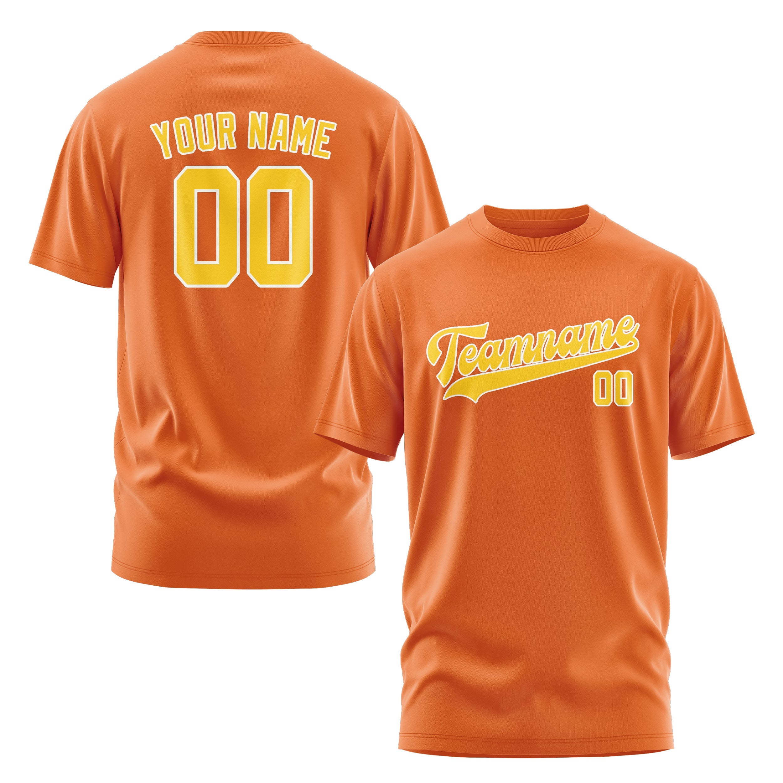 Custom Orange Gold T-Shirt