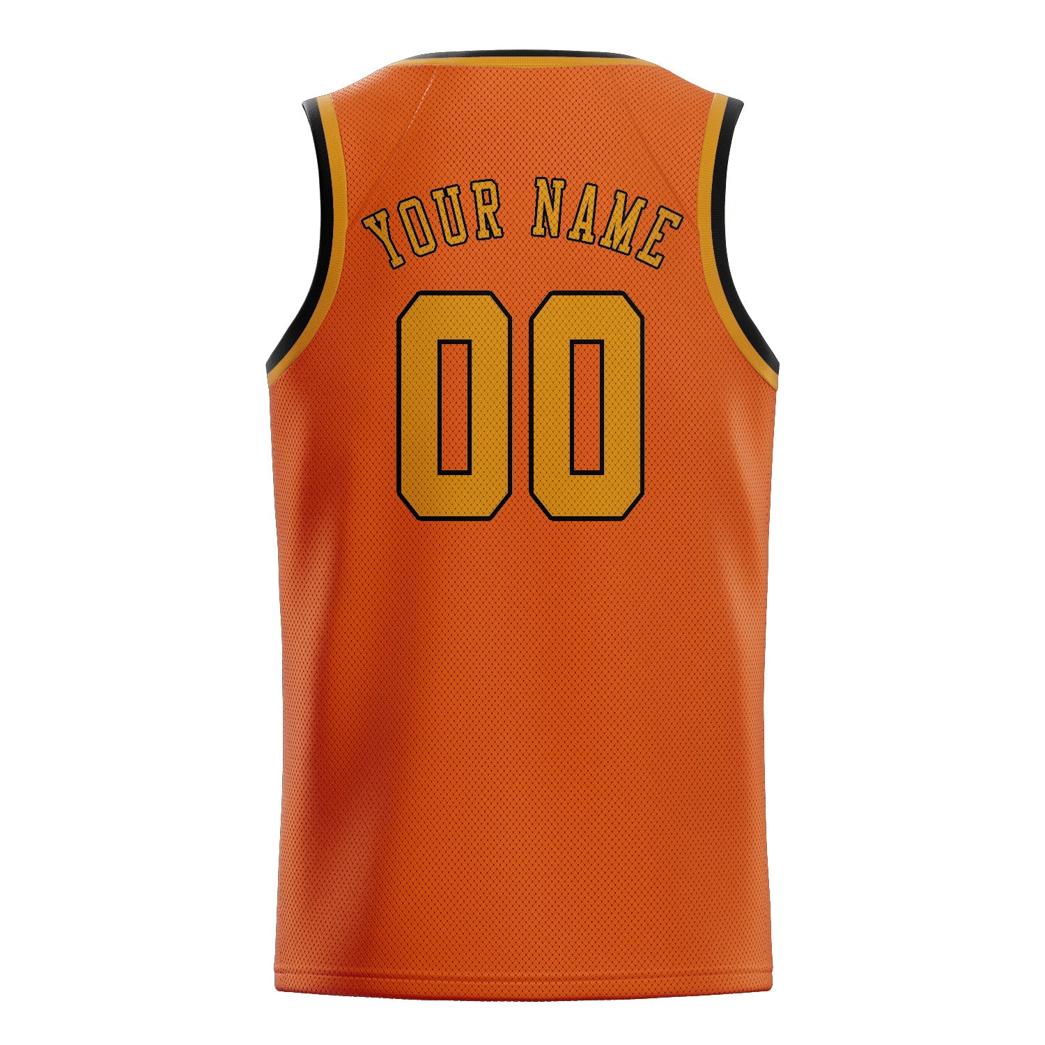 Custom Orange Yellow Basketball Jersey