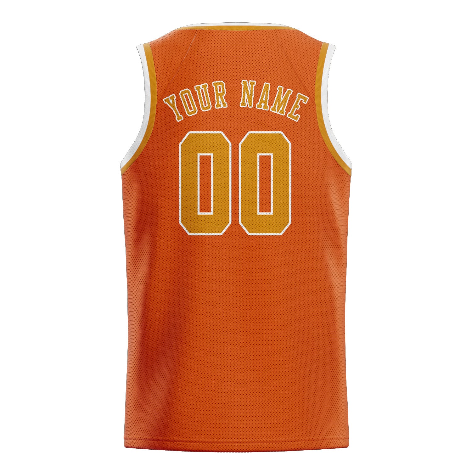 Custom Orange Yellow Basketball Jersey