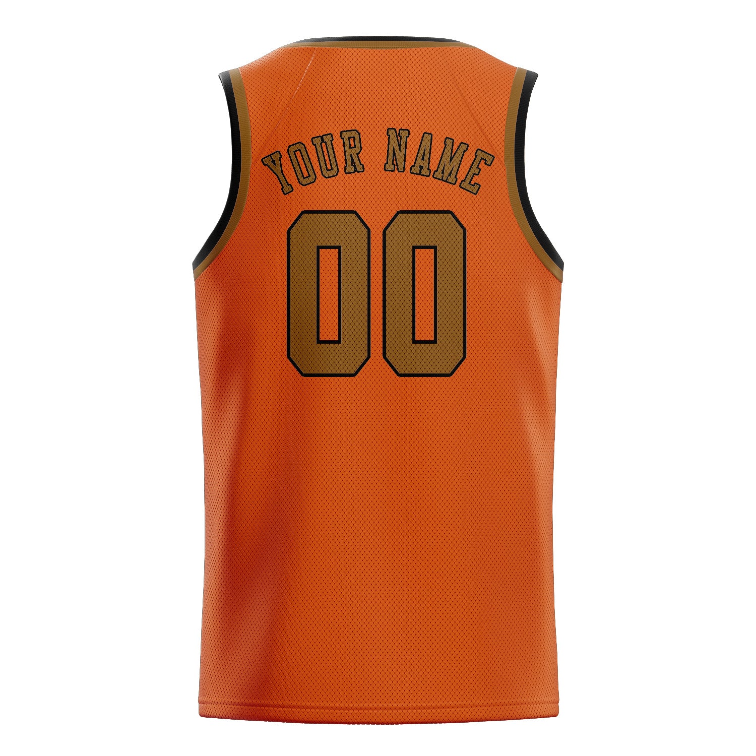 Custom Orange Khaki Basketball Jersey