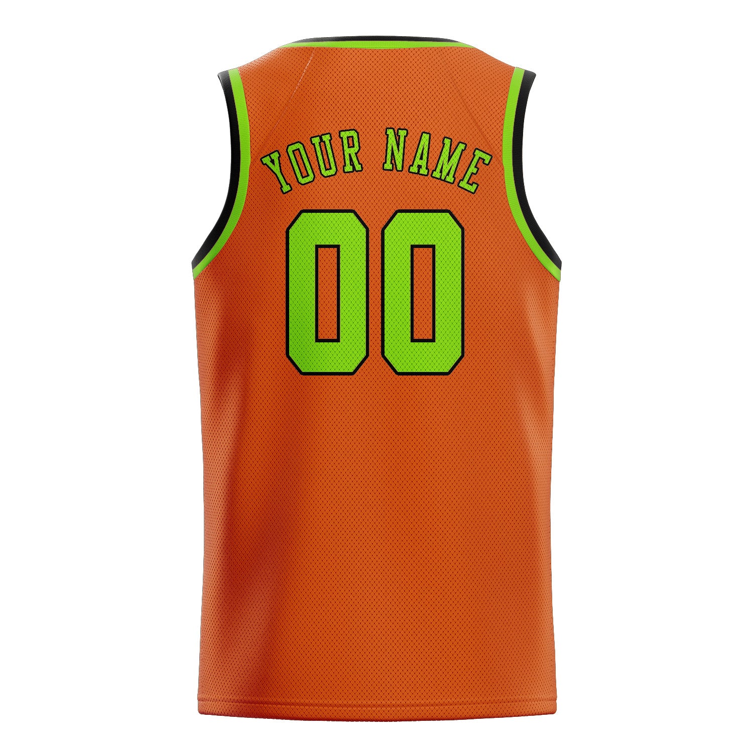 Custom Orange Emerald Green Basketball Jersey