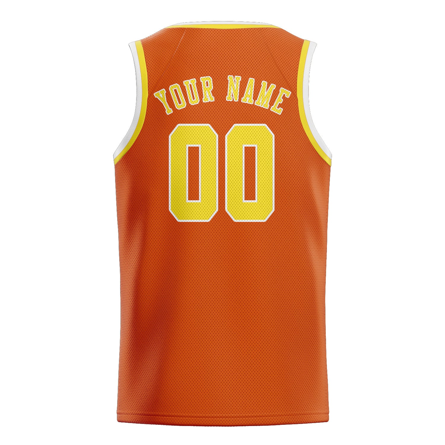 Custom Orange Light Yellow Basketball Jersey