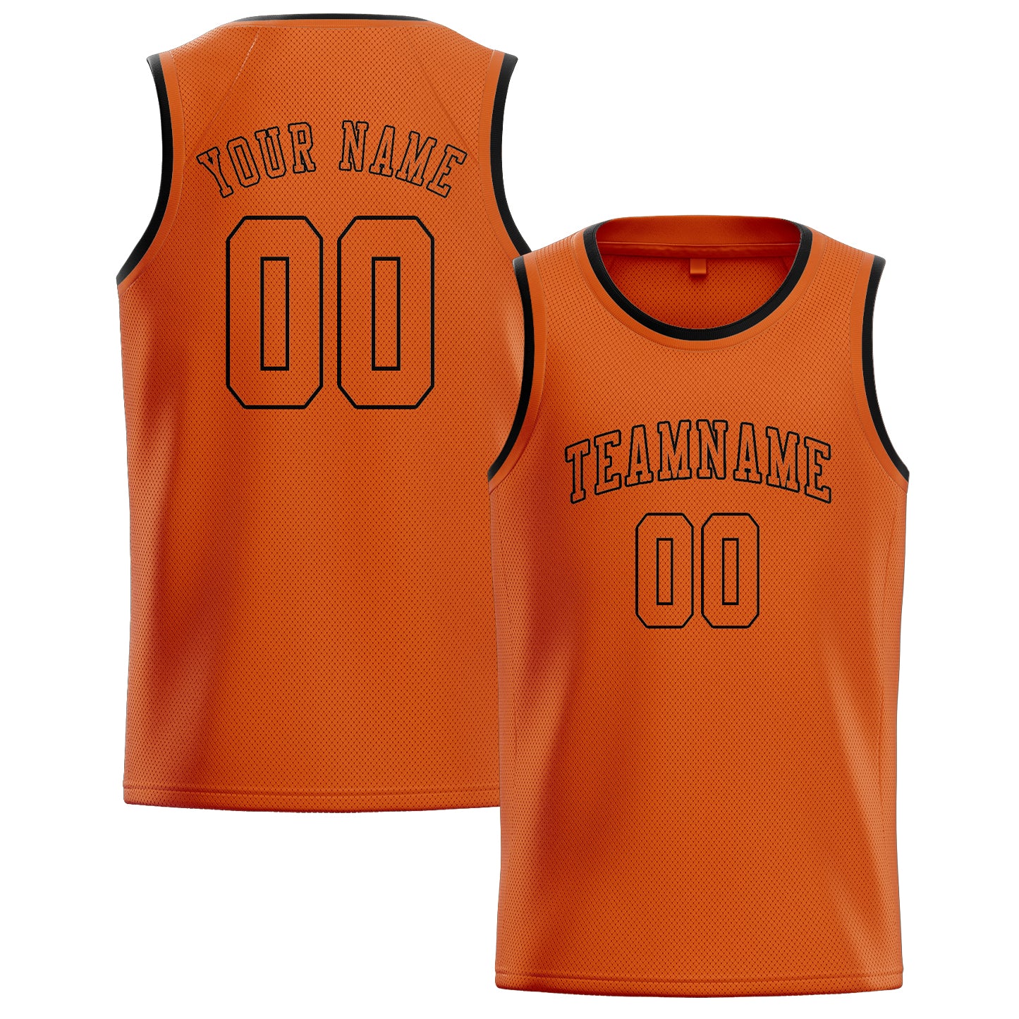 Custom Orange Orange Basketball Jersey