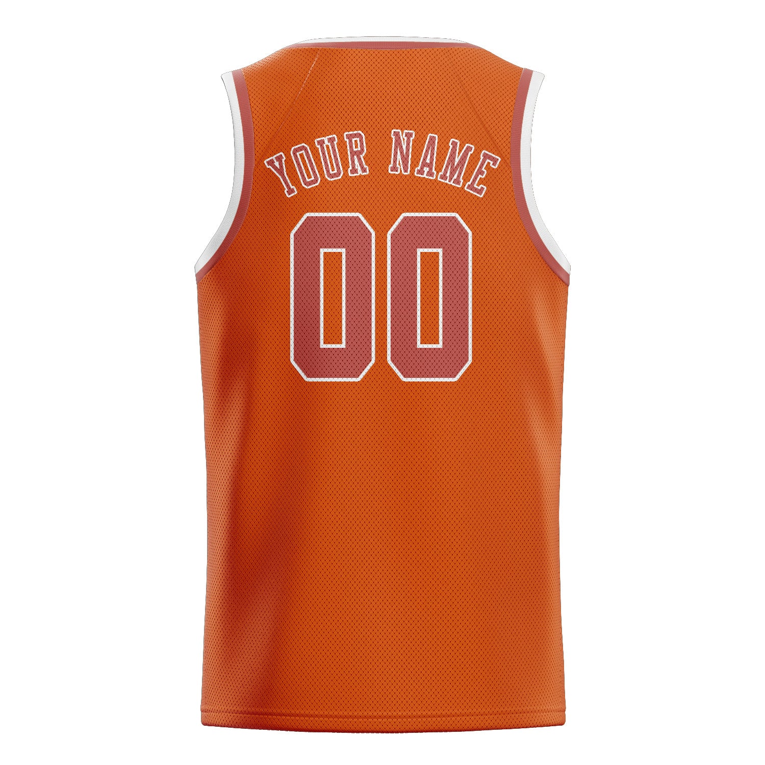 Custom Orange Copper Rose Basketball Jersey