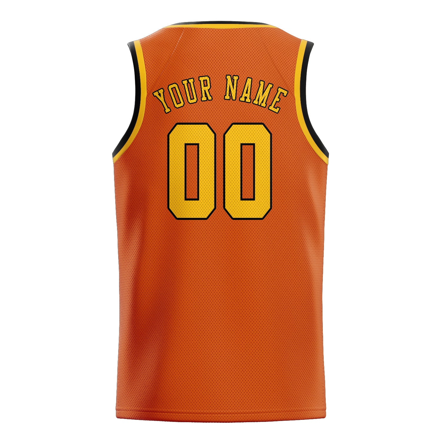 Custom Orange Gold Basketball Jersey