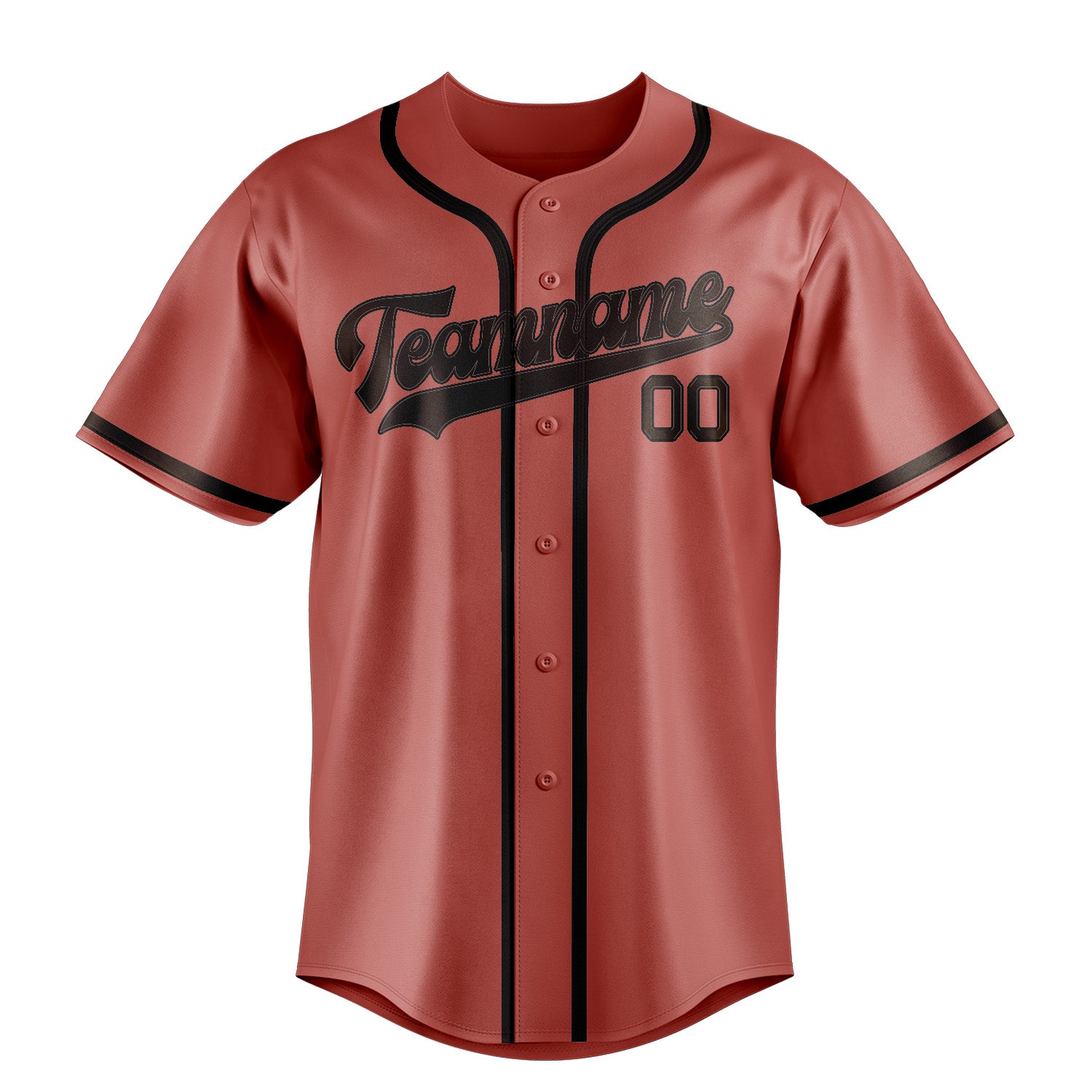 Custom Copper Rose Brown Baseball Jersey