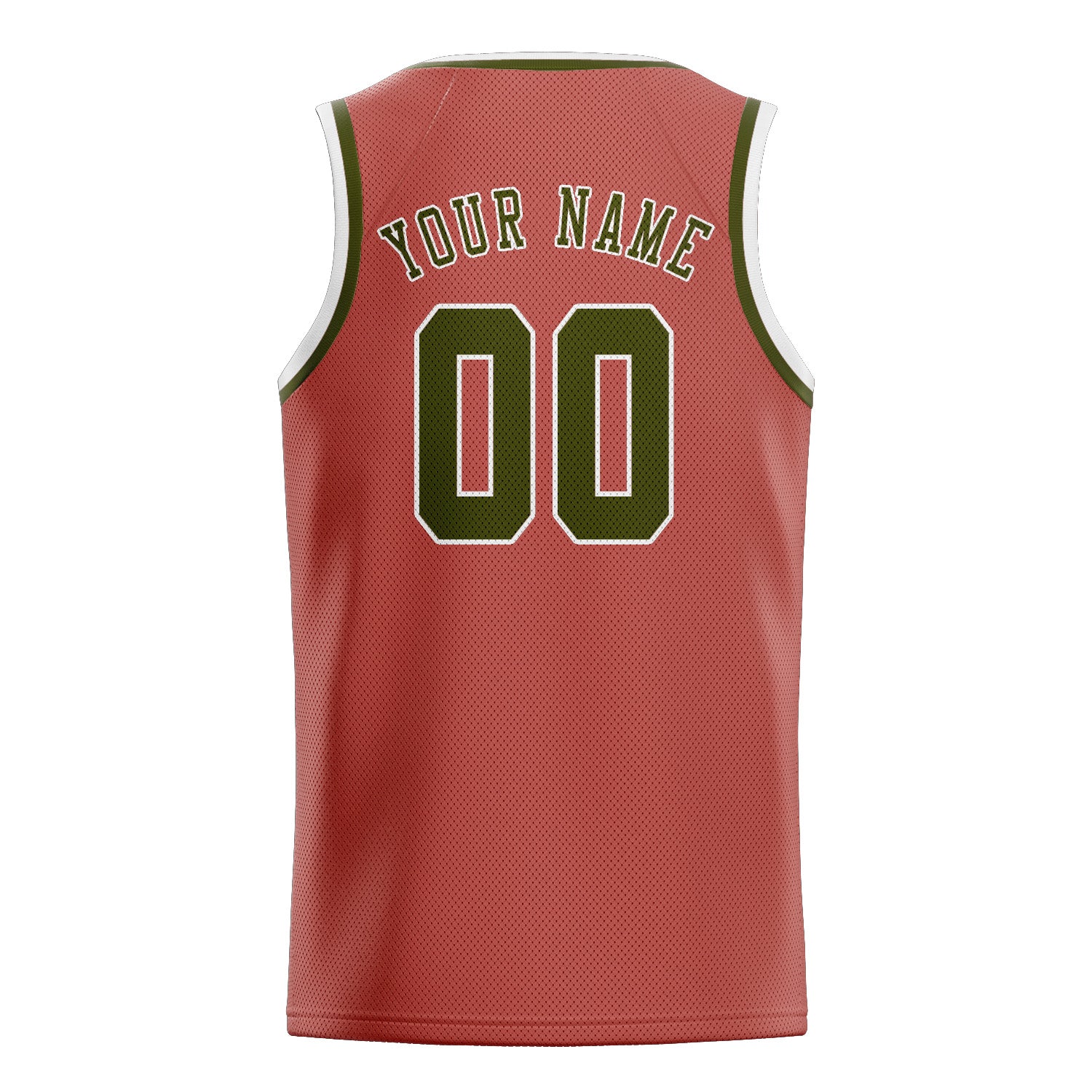 Custom Copper Rose Olive Basketball Jersey