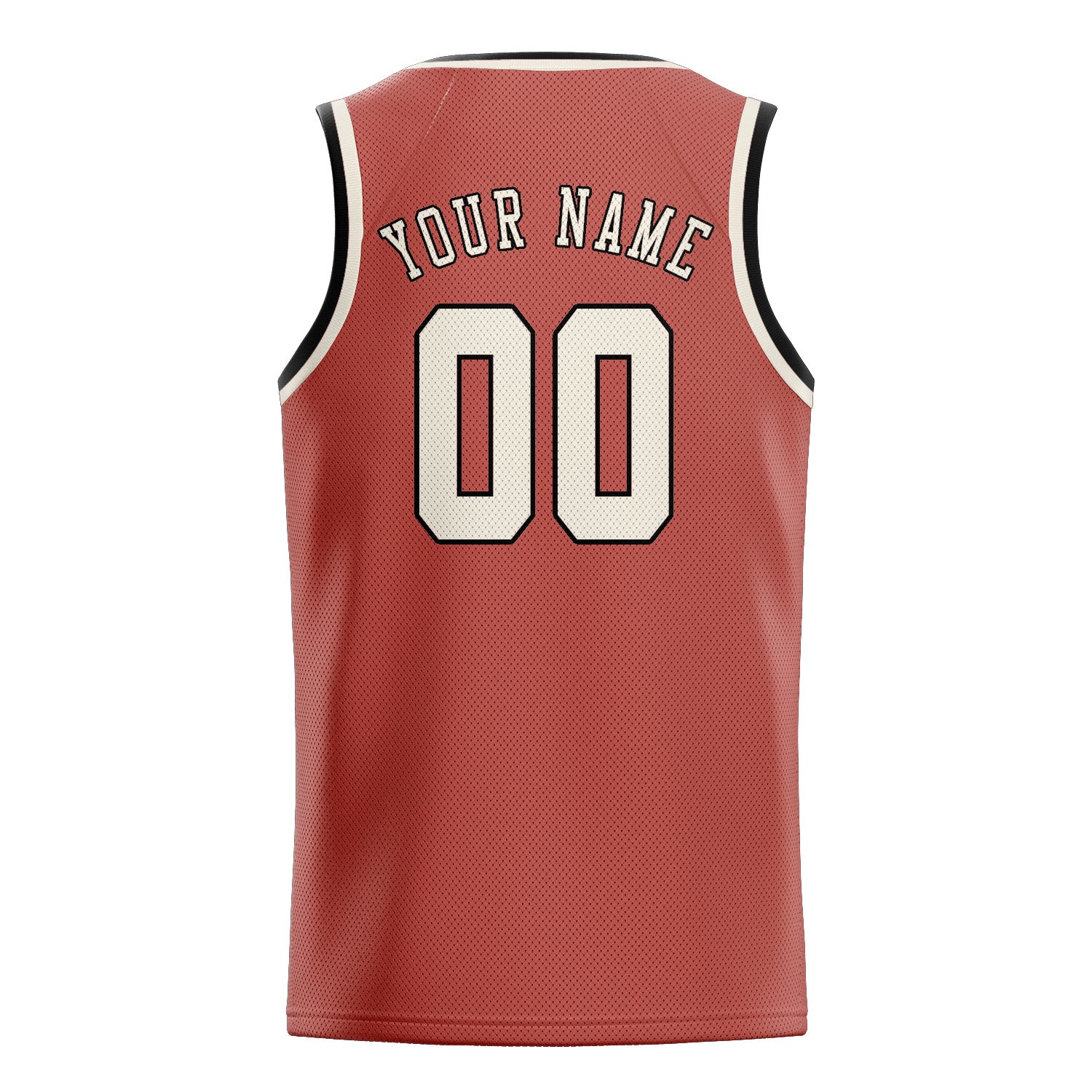 Custom Copper Rose Cream Basketball Jersey