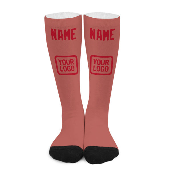 Custom Copper Rose Red Knee-High Sock