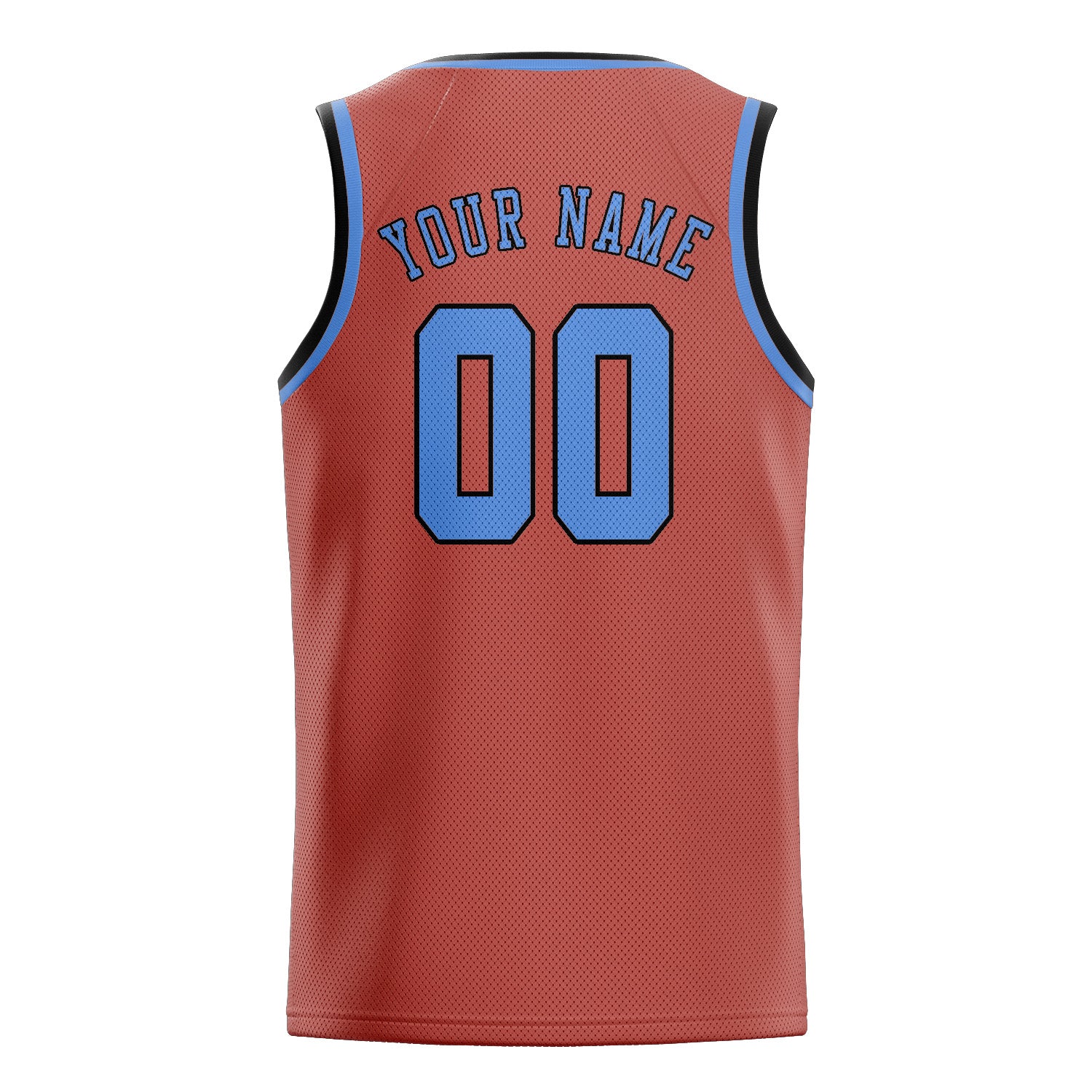 Custom Copper Rose Light Blue Basketball Jersey