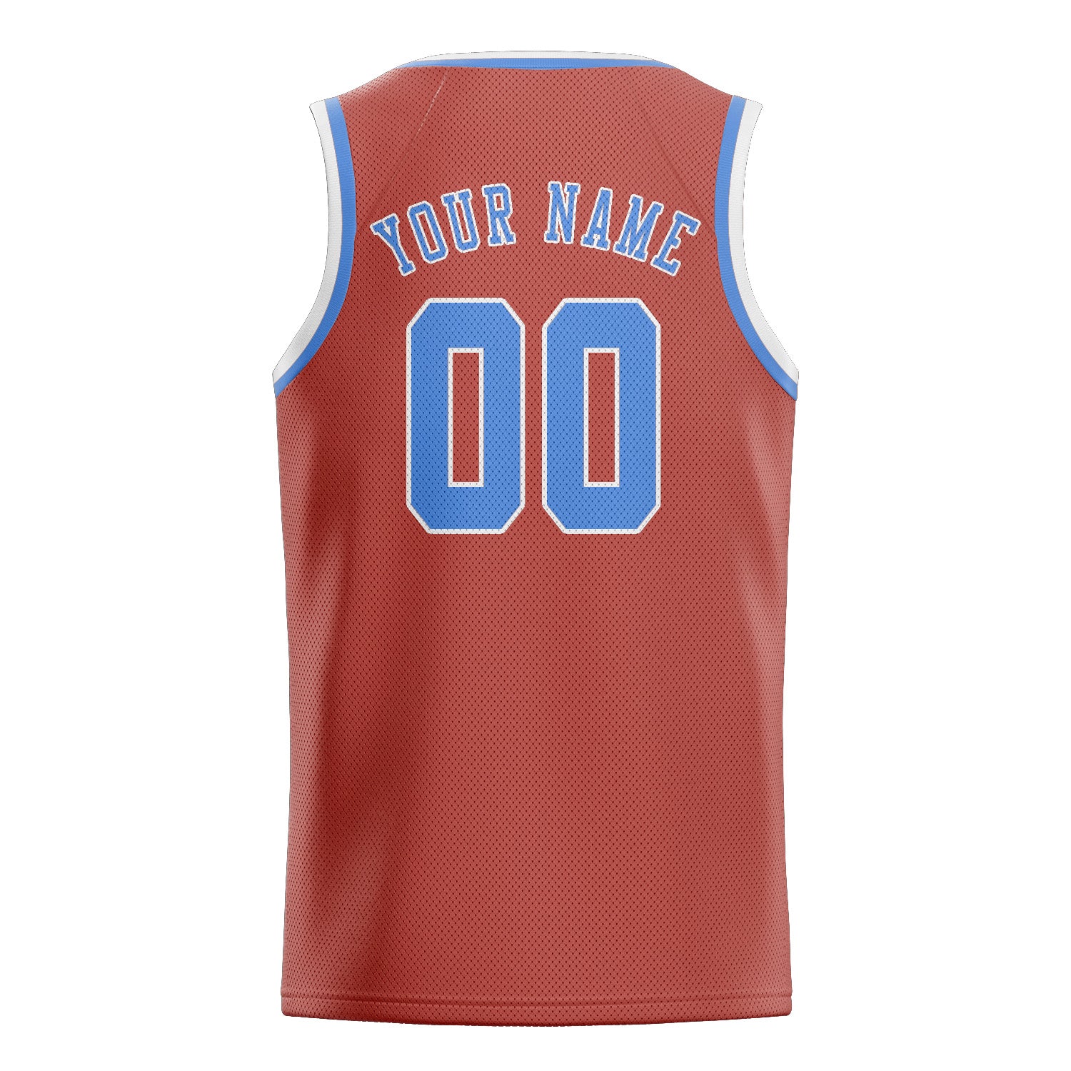 Custom Copper Rose Light Blue Basketball Jersey