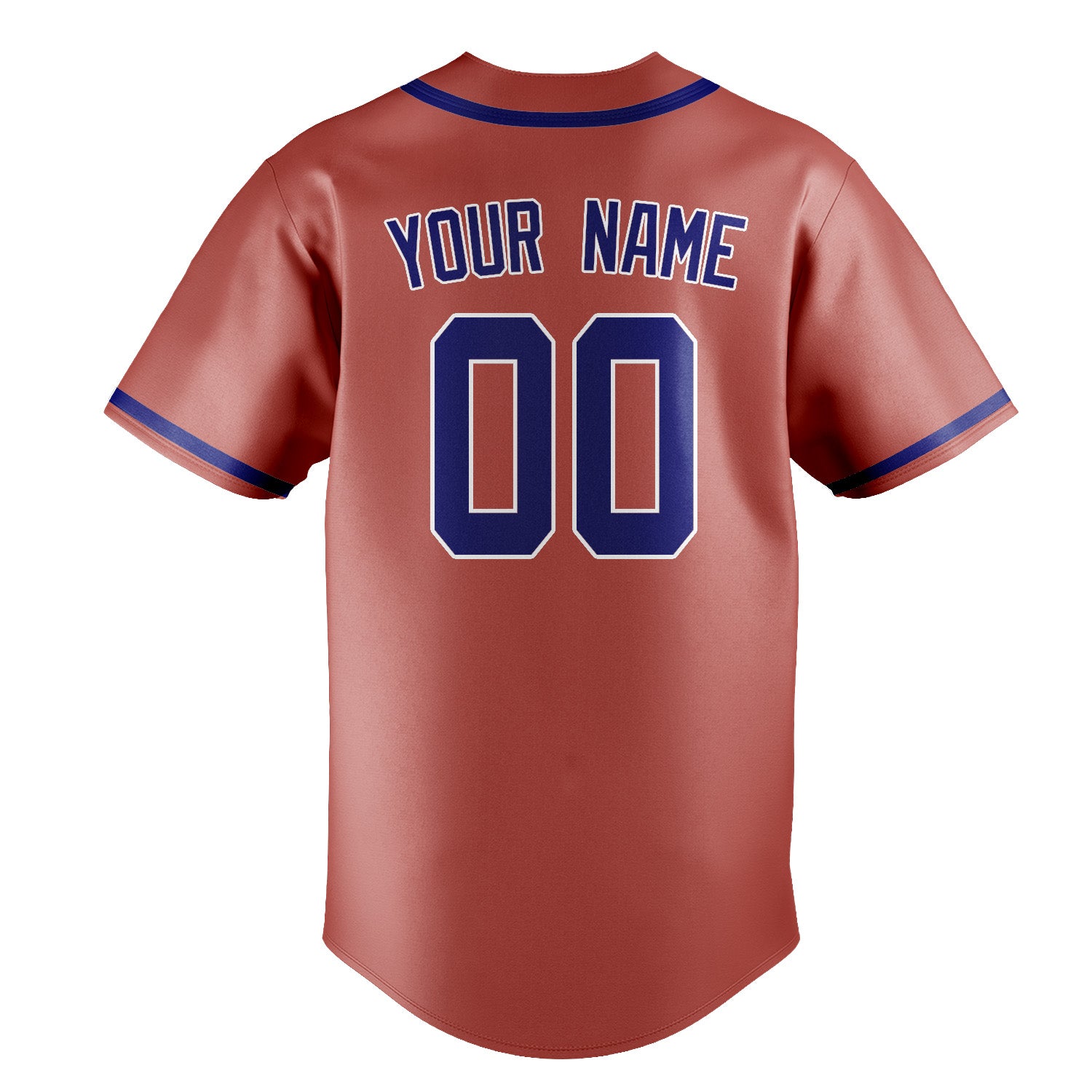 Custom Copper Rose Sky Blue Baseball Jersey